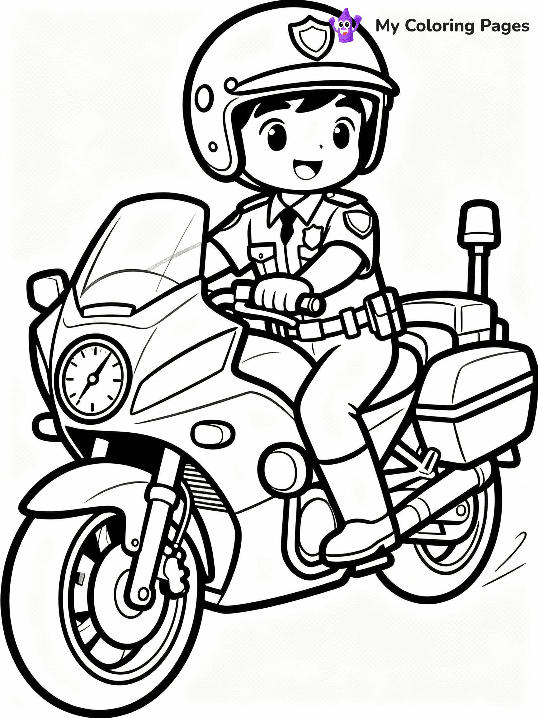 Police Coloring Pages - 18