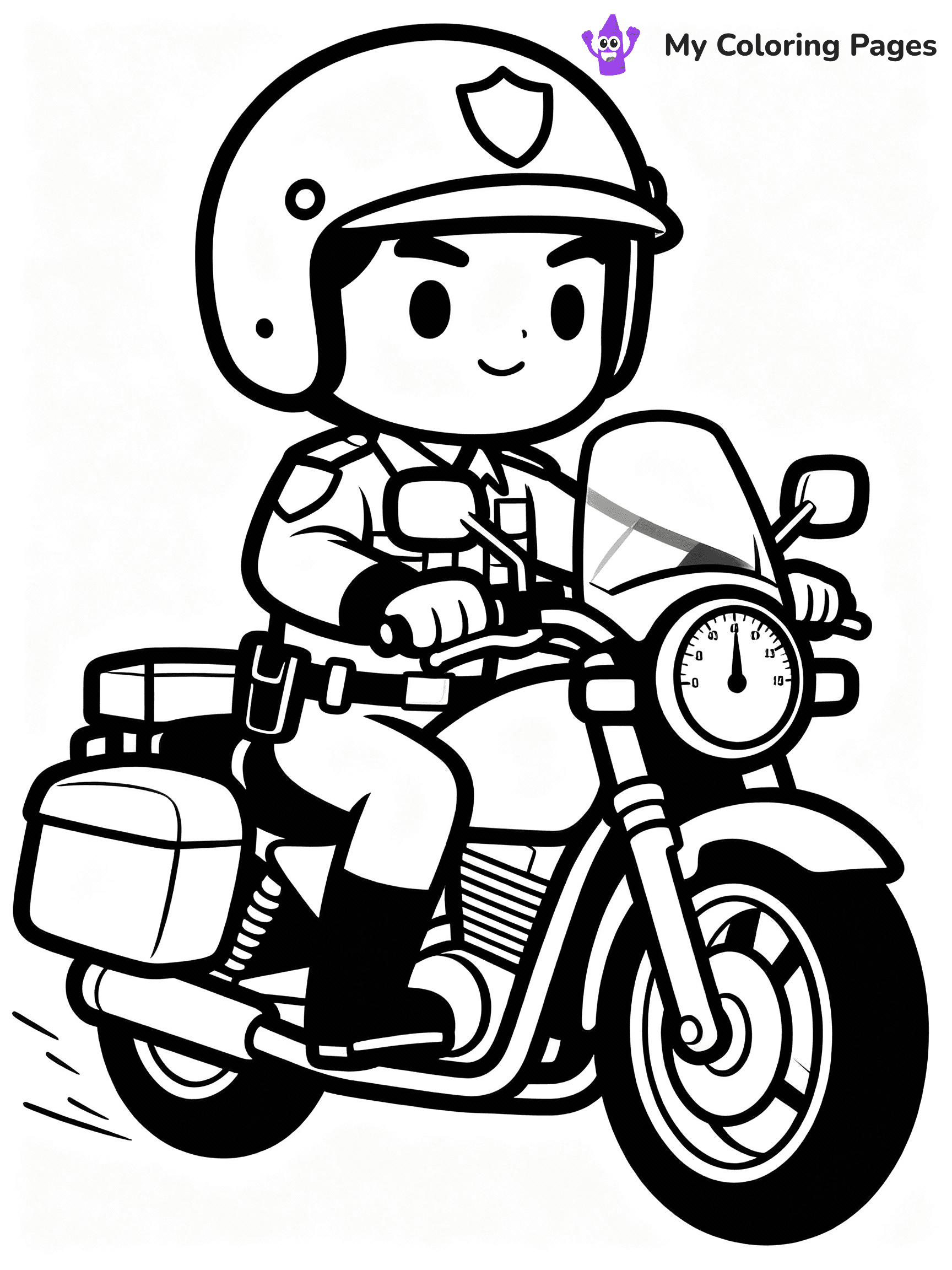 Police Coloring Pages - 17