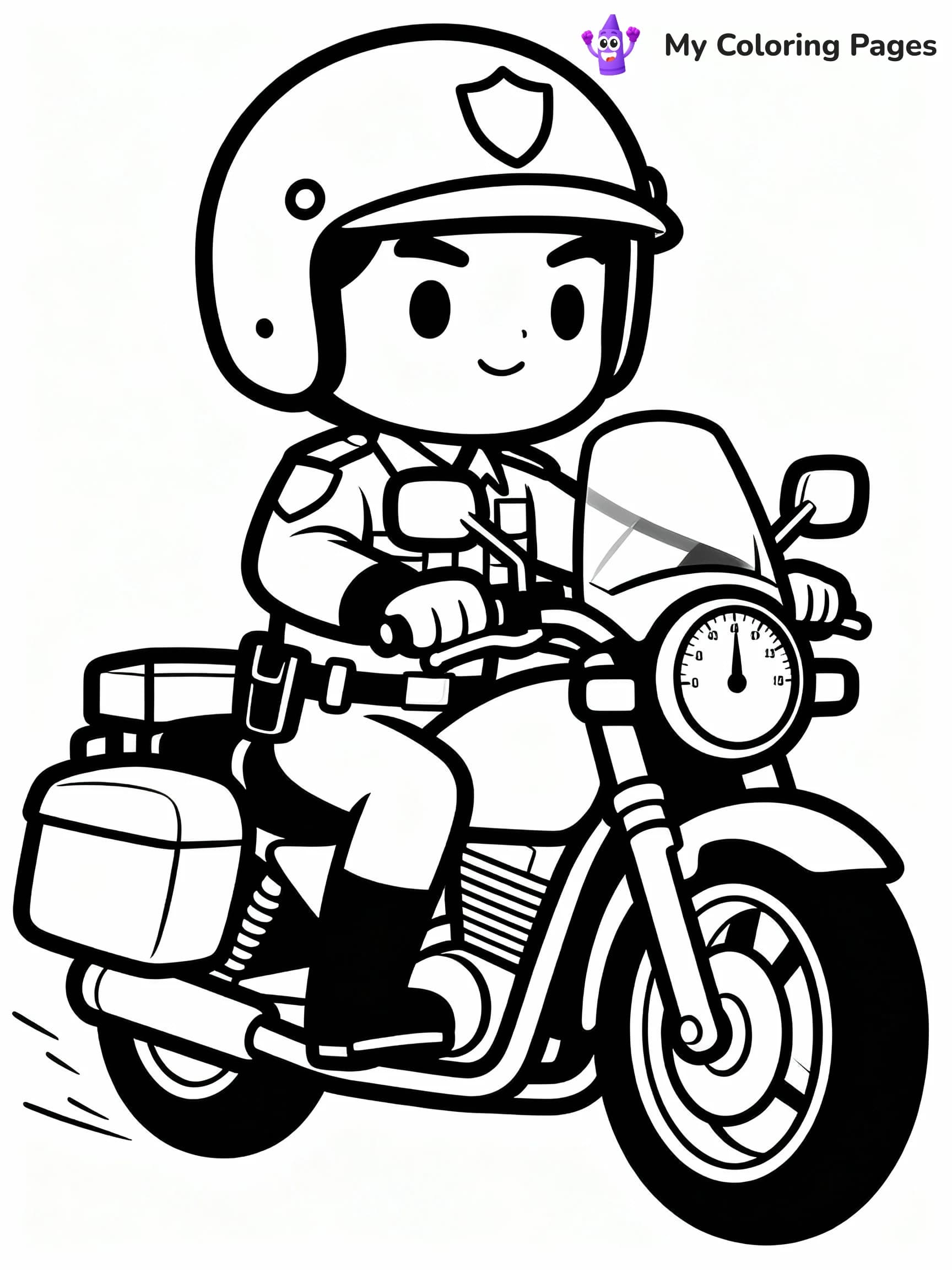 Police Coloring Pages - 17