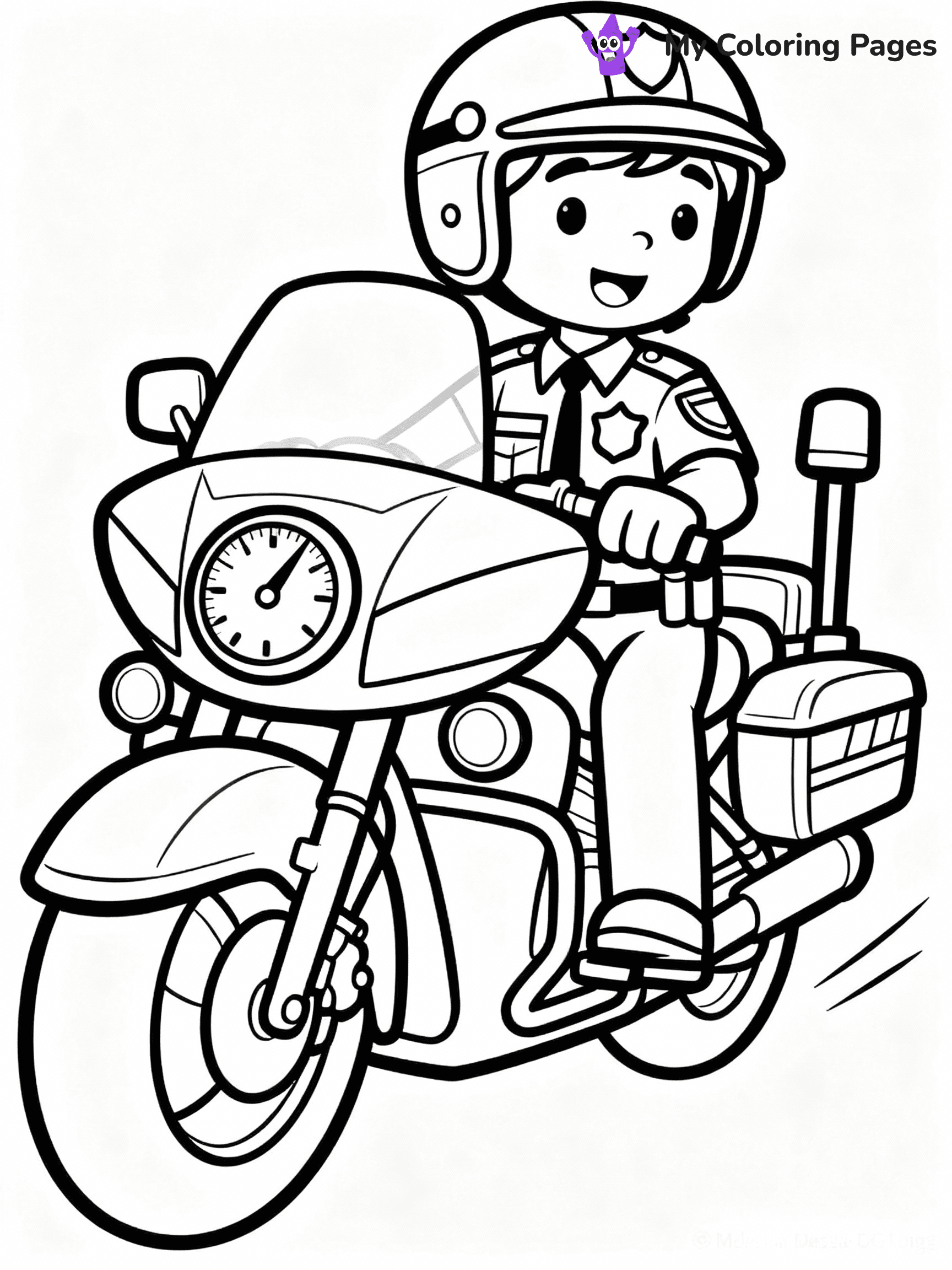 Police Coloring Pages - 16
