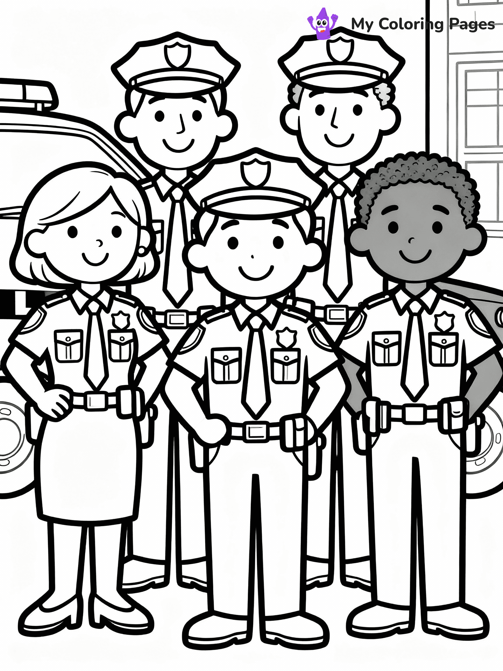 Police Coloring Pages - 14