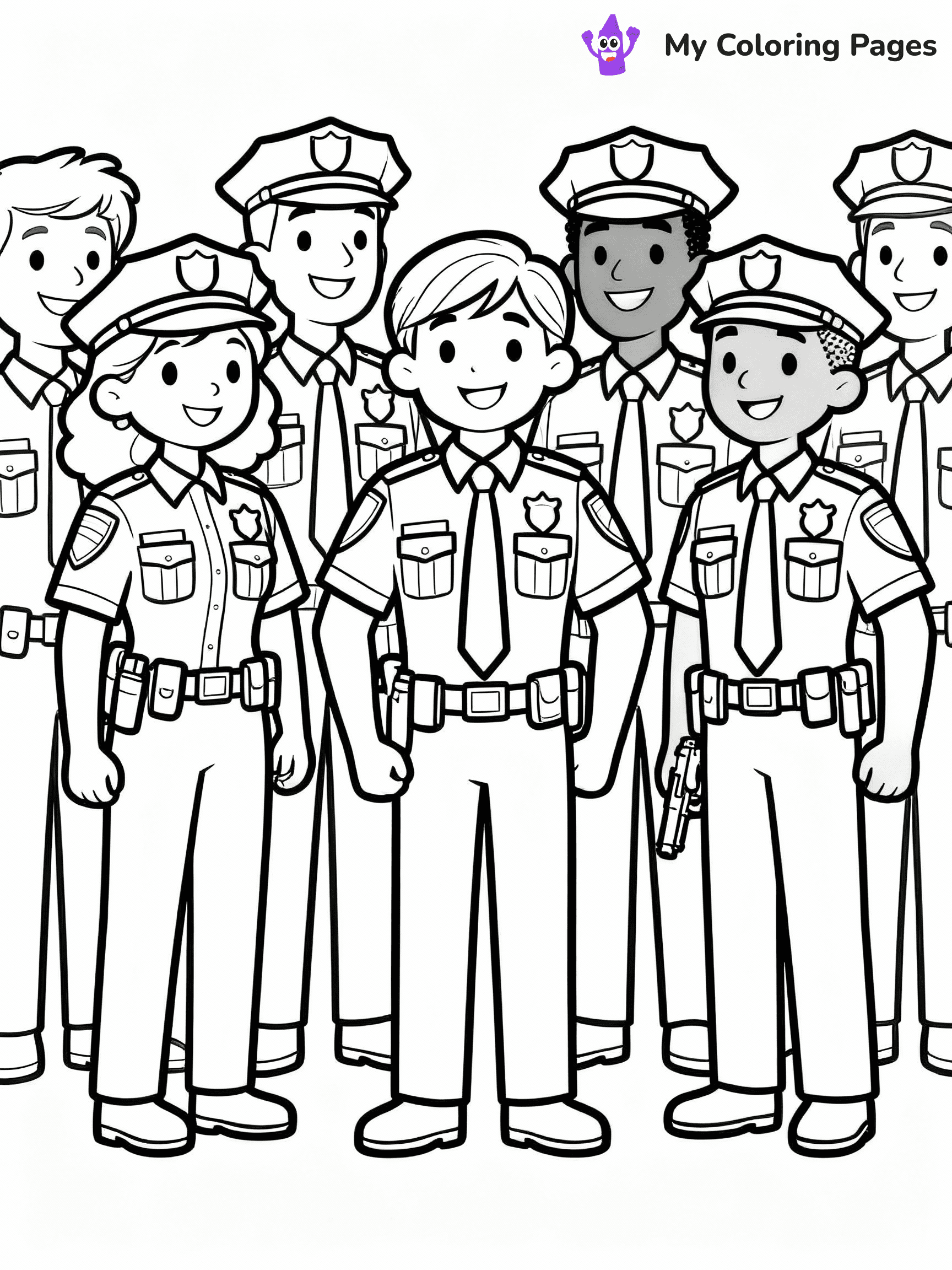 Police Coloring Pages - 11
