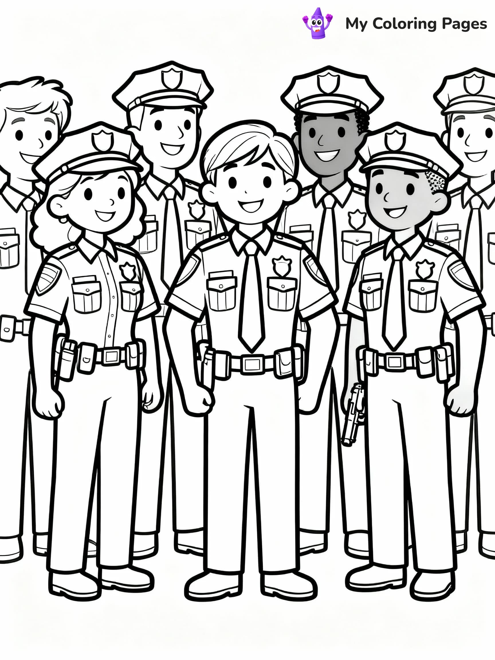 Police Coloring Pages - 11