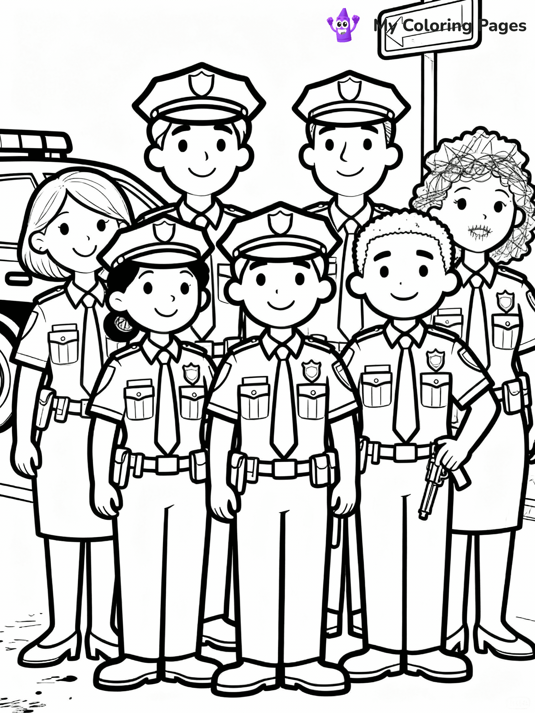 Police Coloring Pages - 9