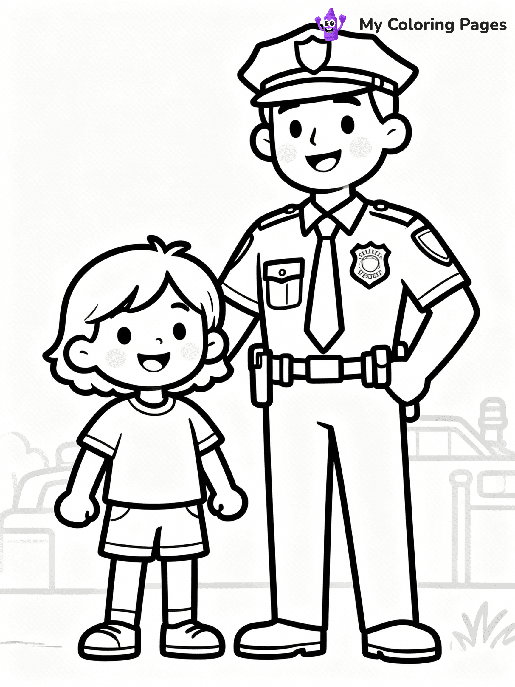 Police Coloring Pages - 7
