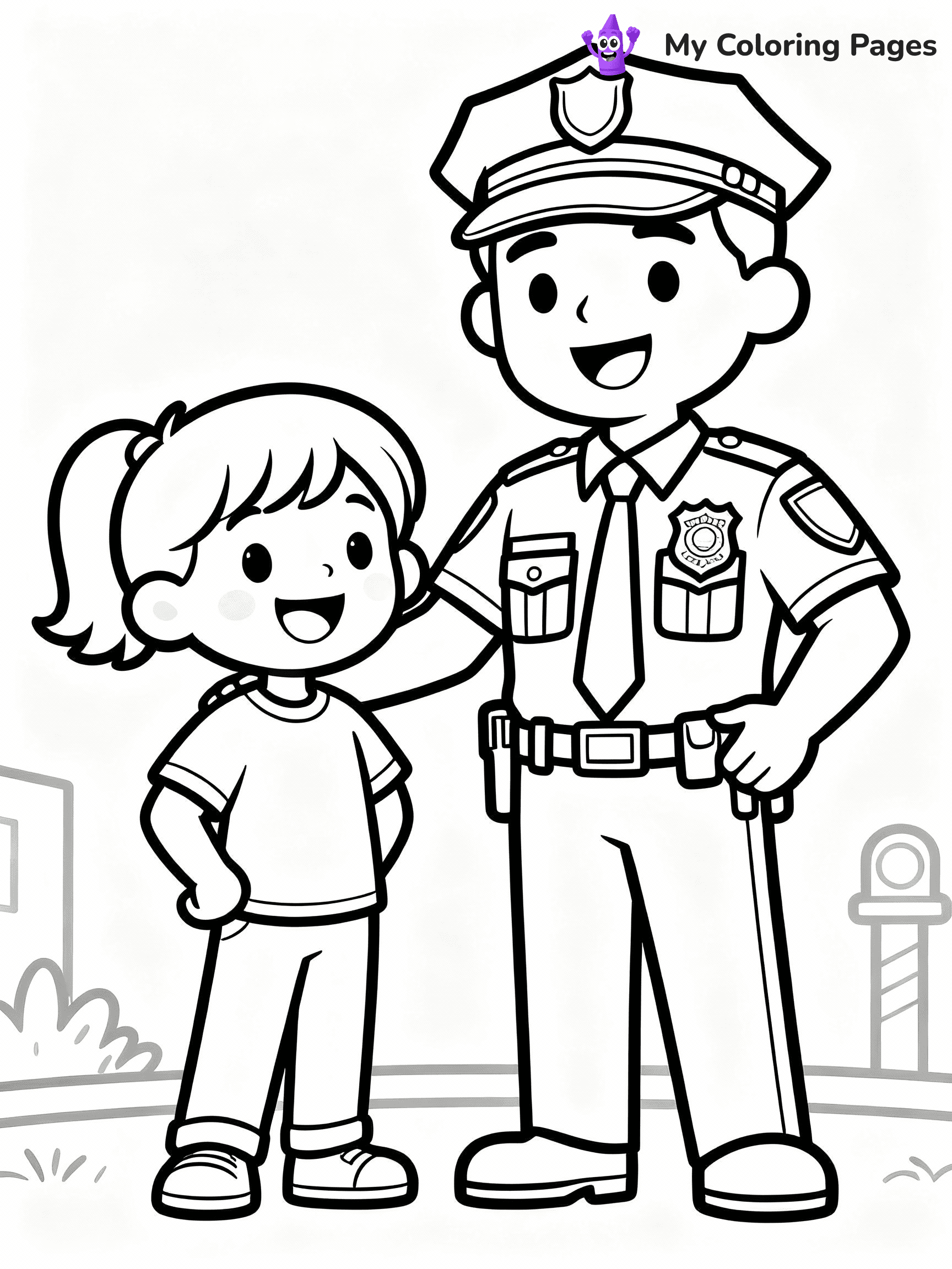 Police Coloring Pages - 6