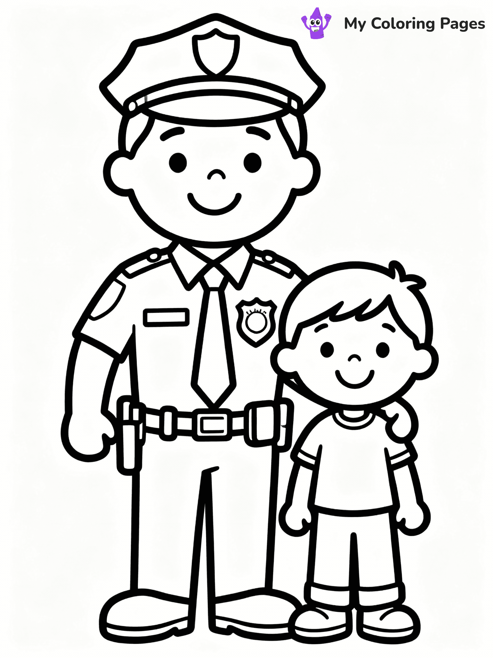 Police Coloring Pages - 4