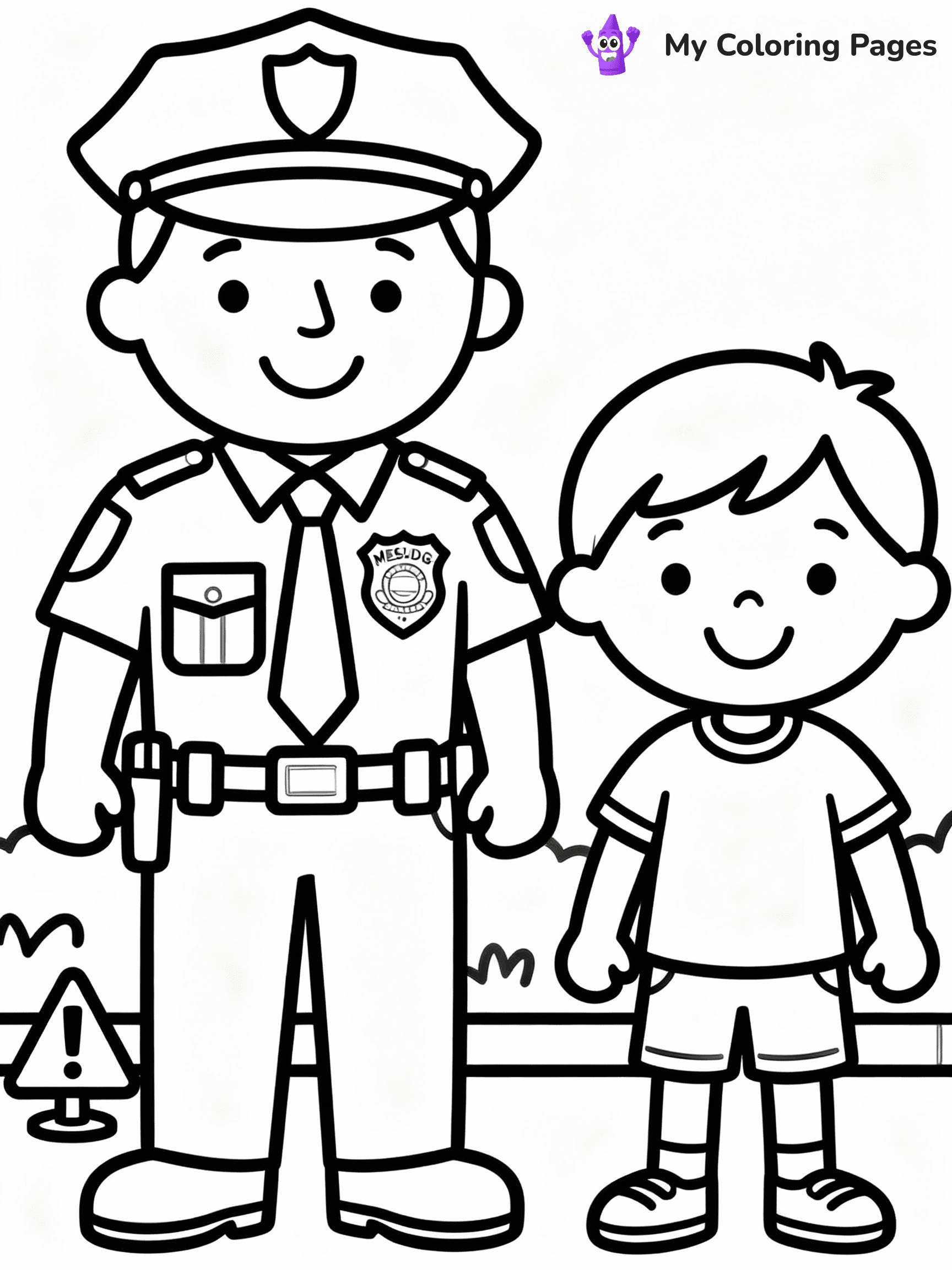 Police Coloring Pages - 2