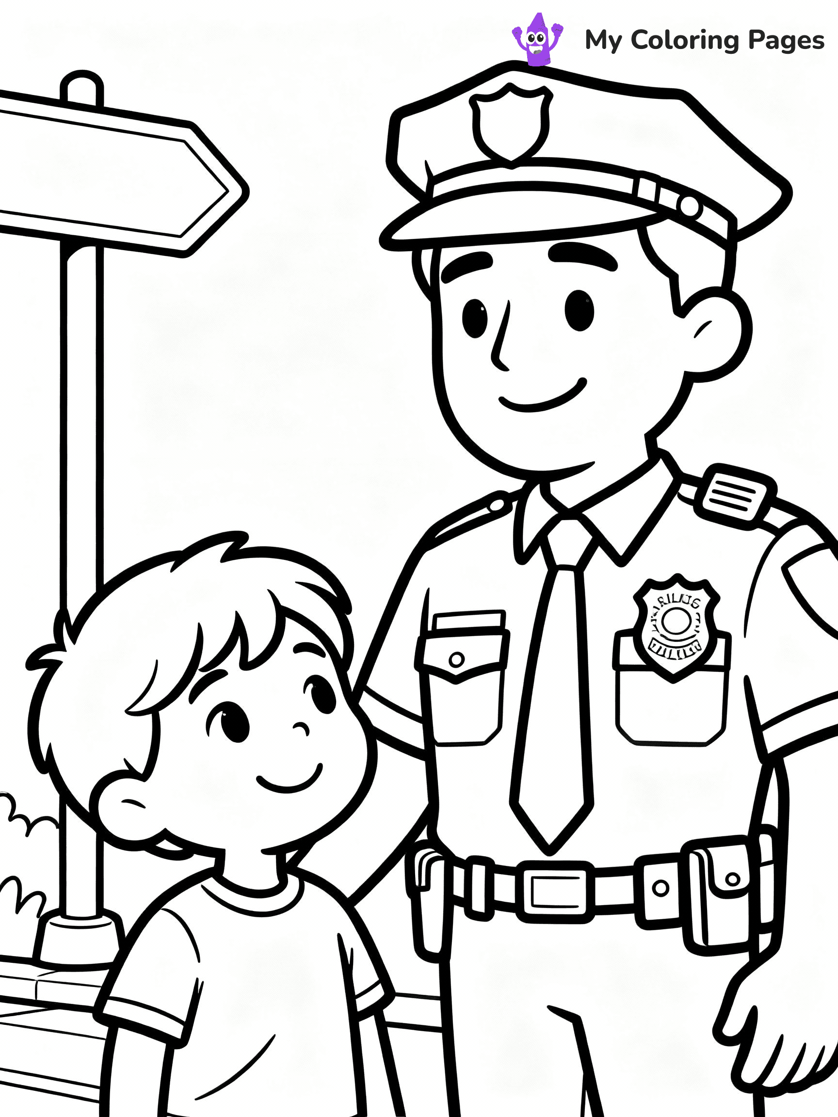 Police Coloring Pages - 1
