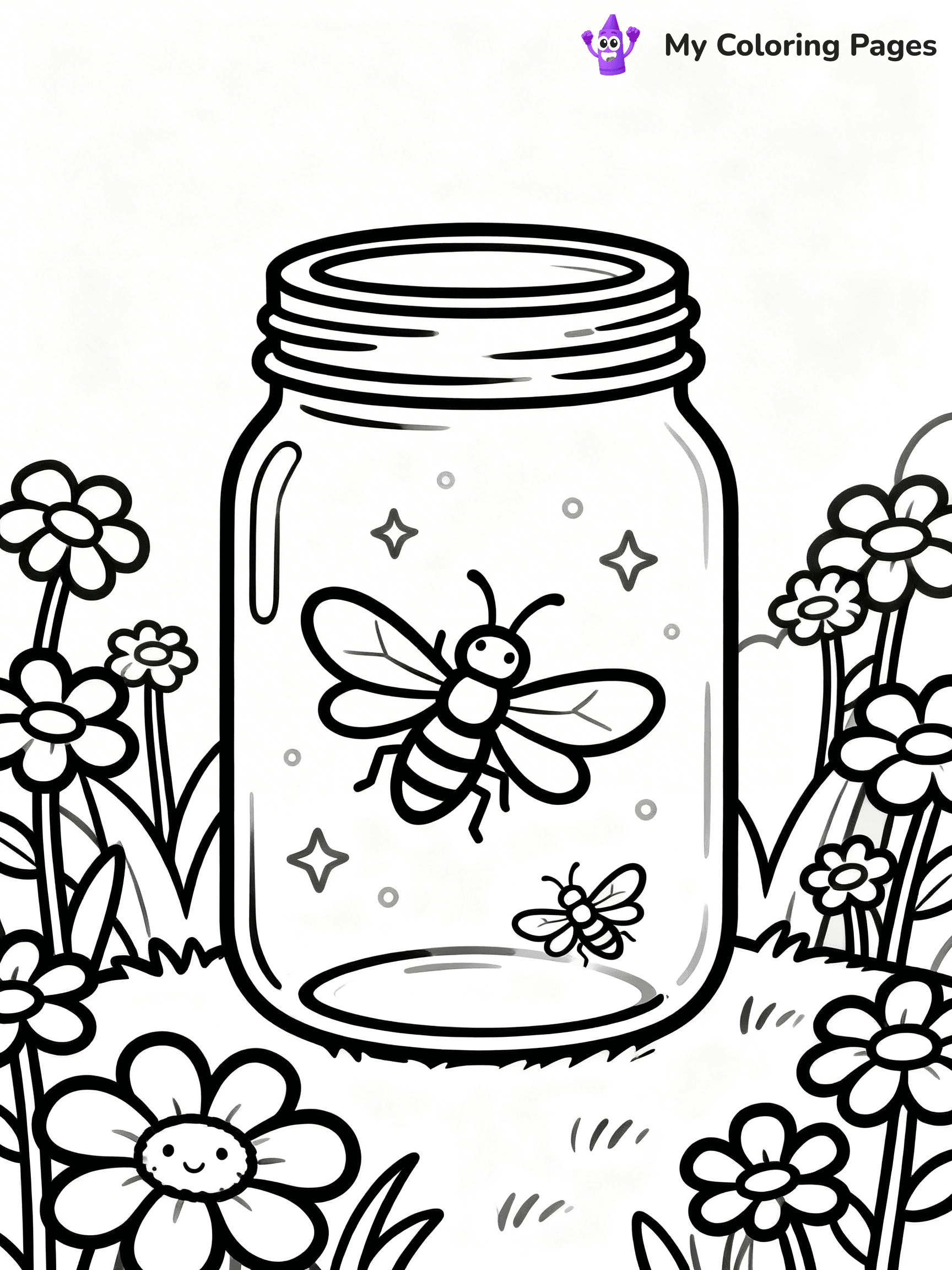 Firefly Coloring Pages - 24