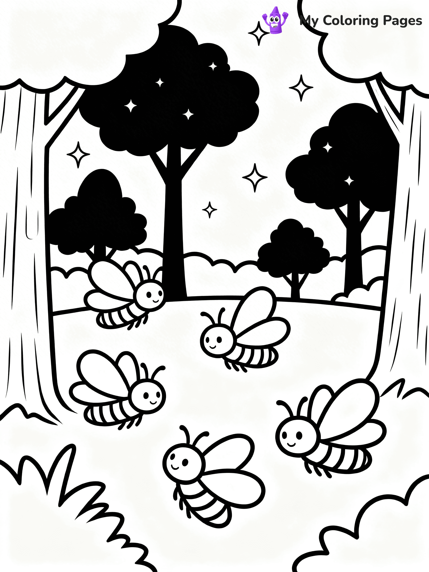 Firefly Coloring Pages - 16