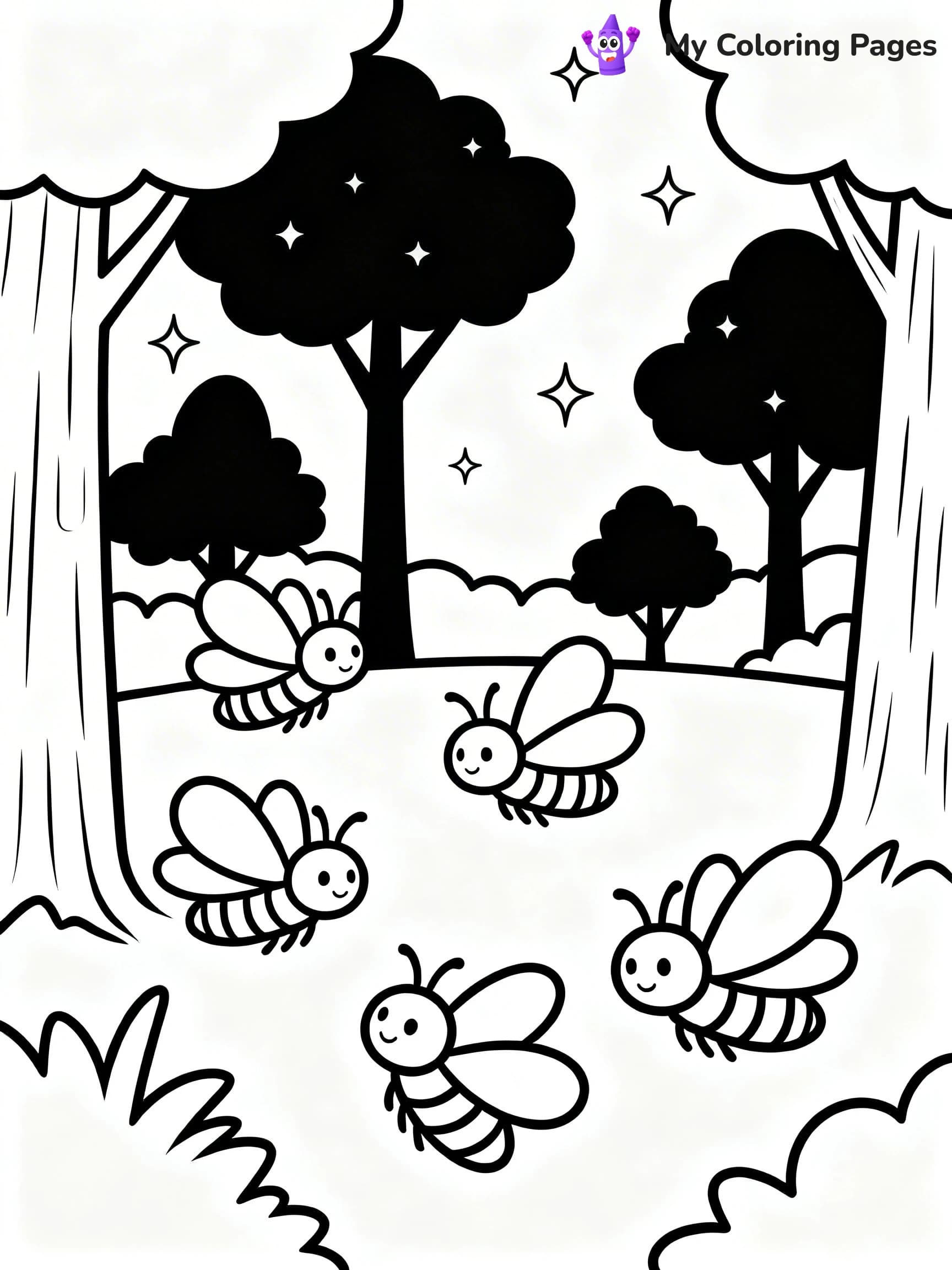 Firefly Coloring Pages - 16