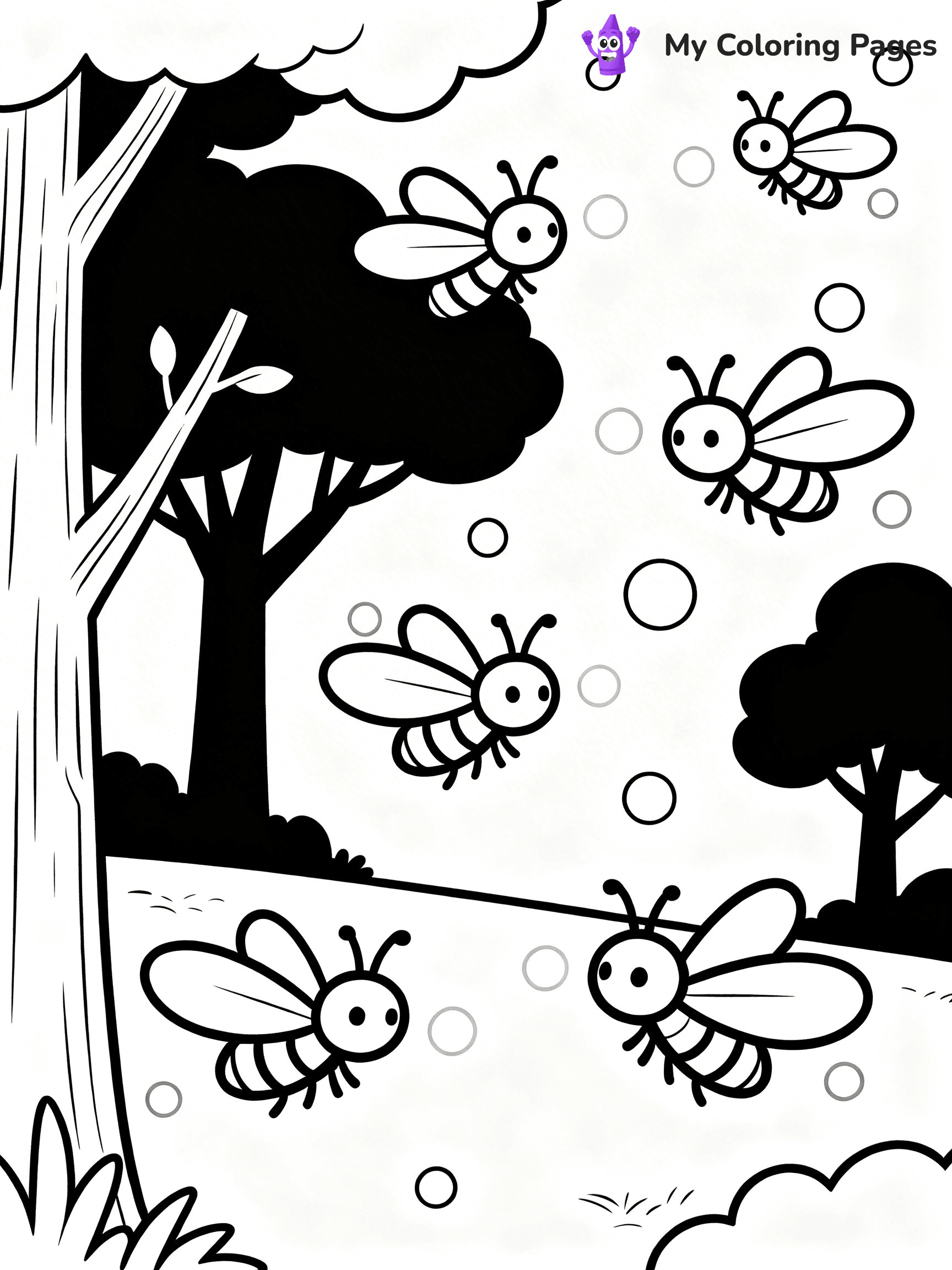 Firefly Coloring Pages - 15