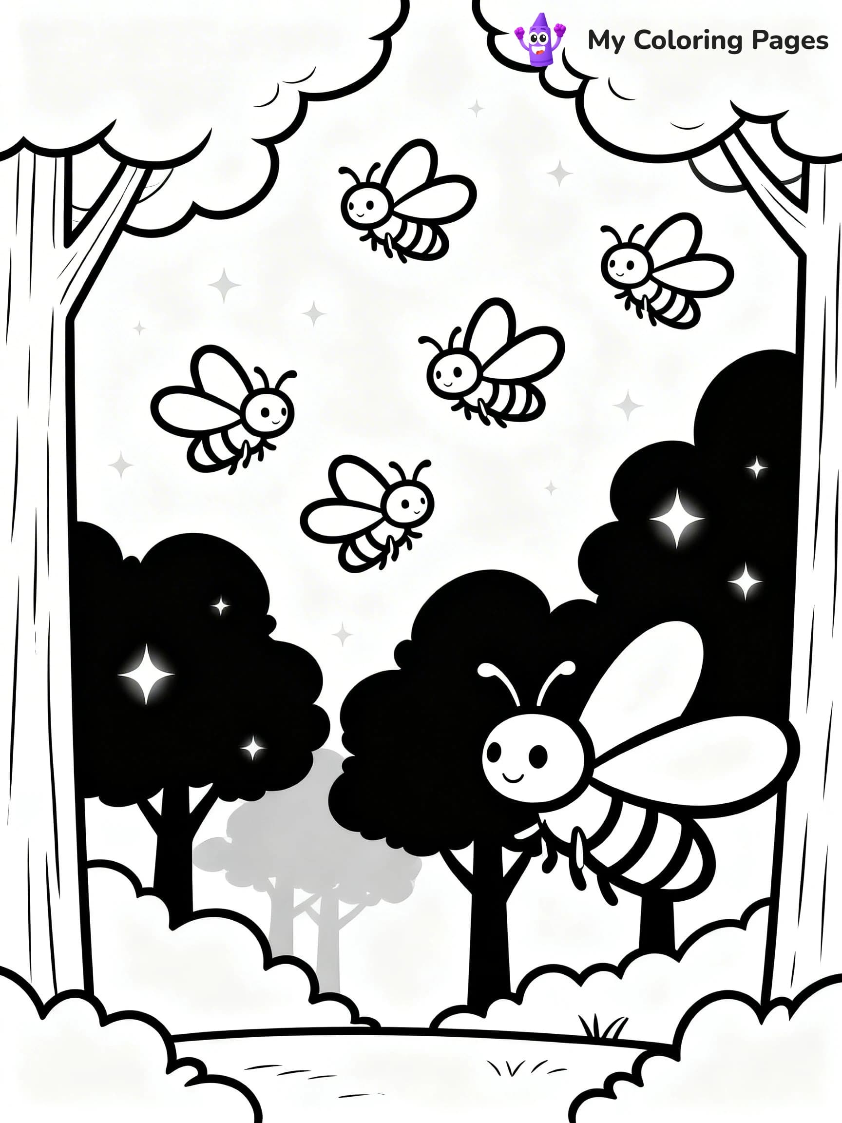 Firefly Coloring Pages - 14