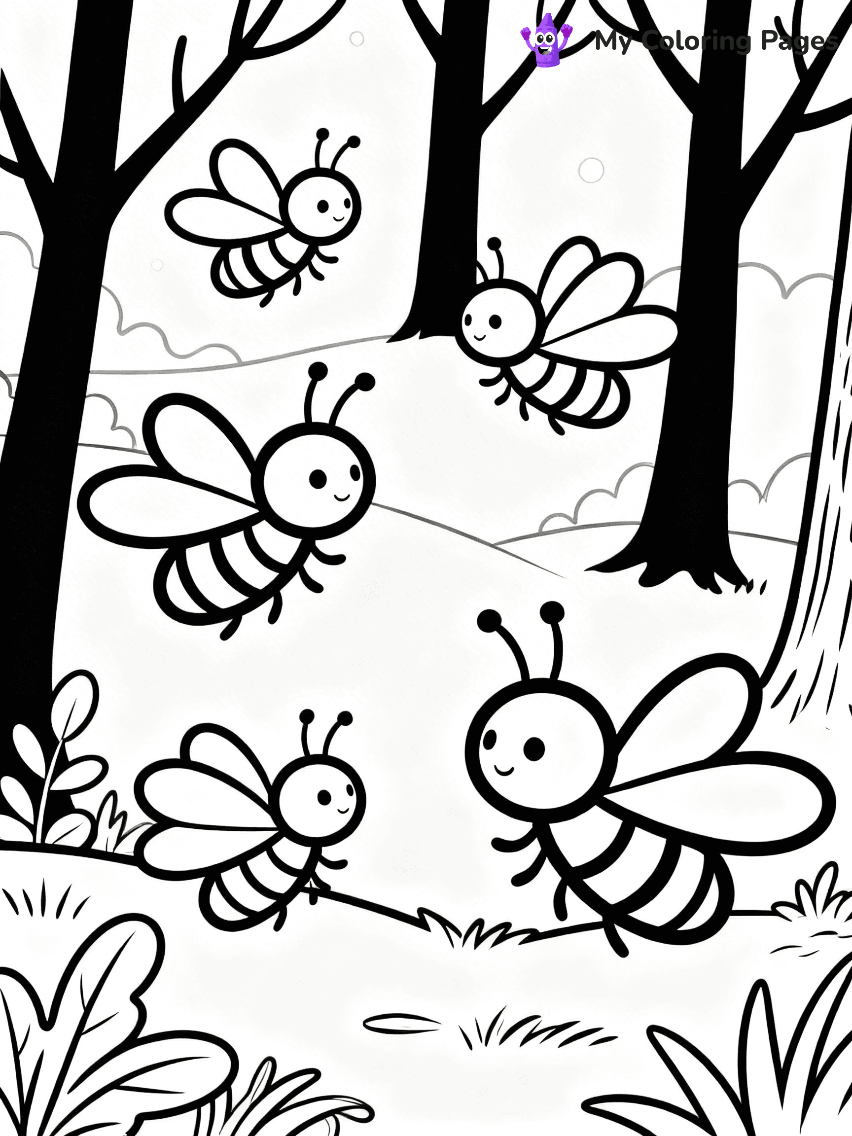 Firefly Coloring Pages - 12