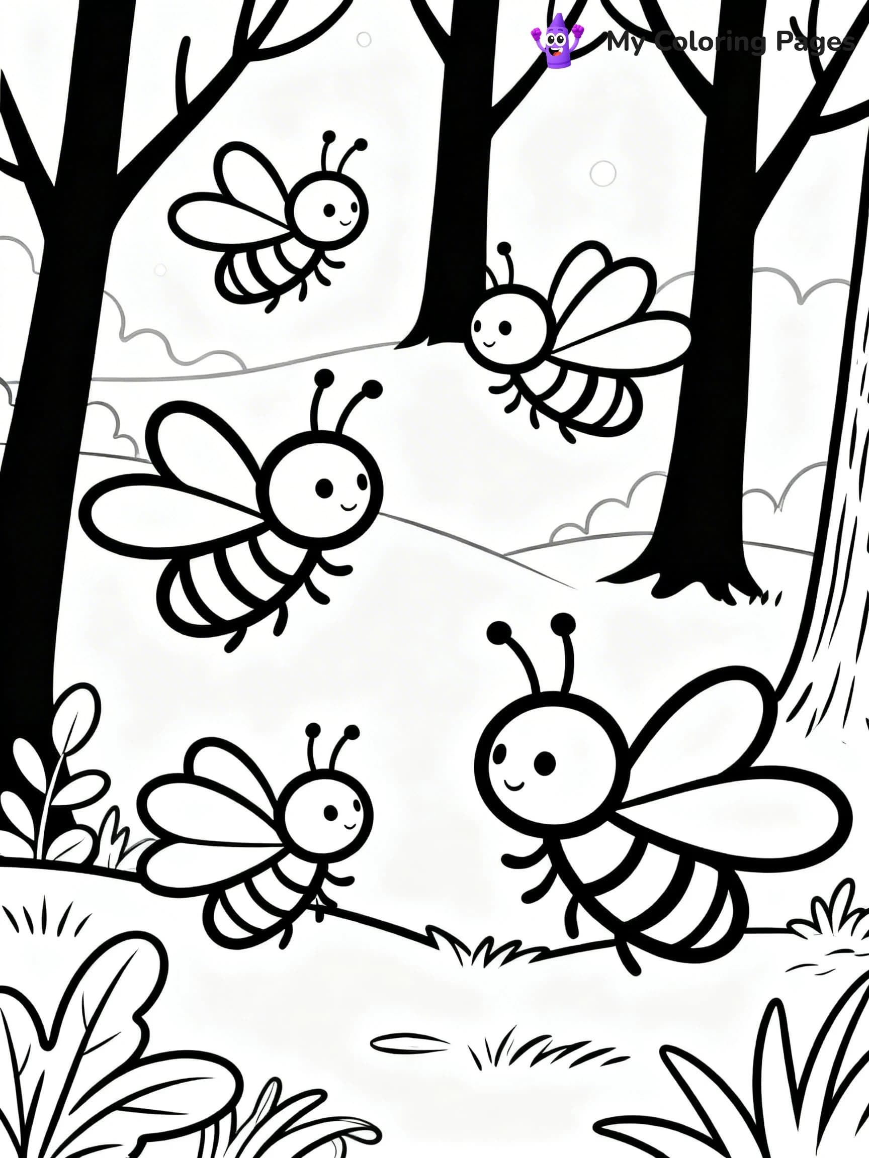Firefly Coloring Pages - 12