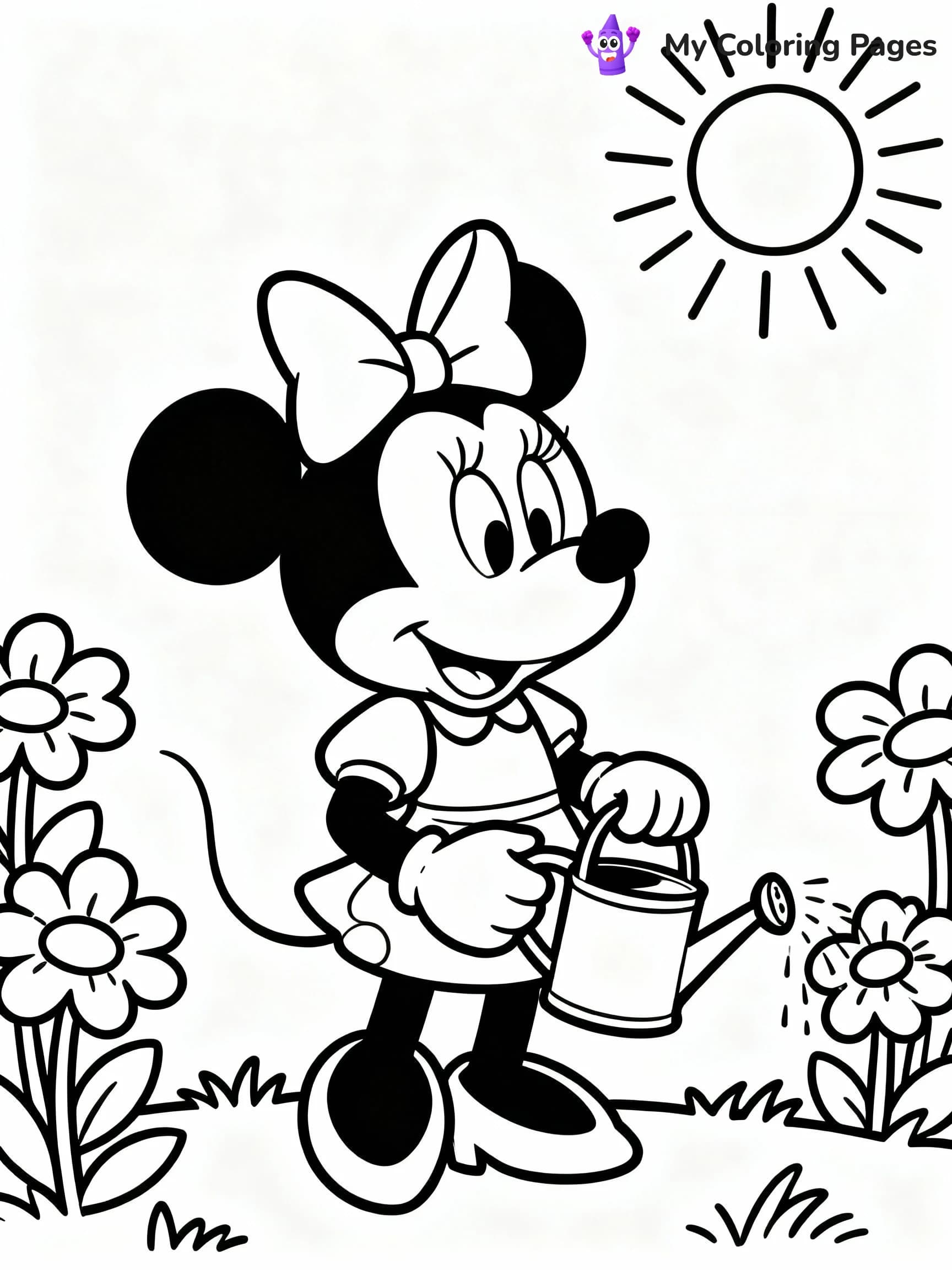 Minnie Mouse Coloring Pages - 19