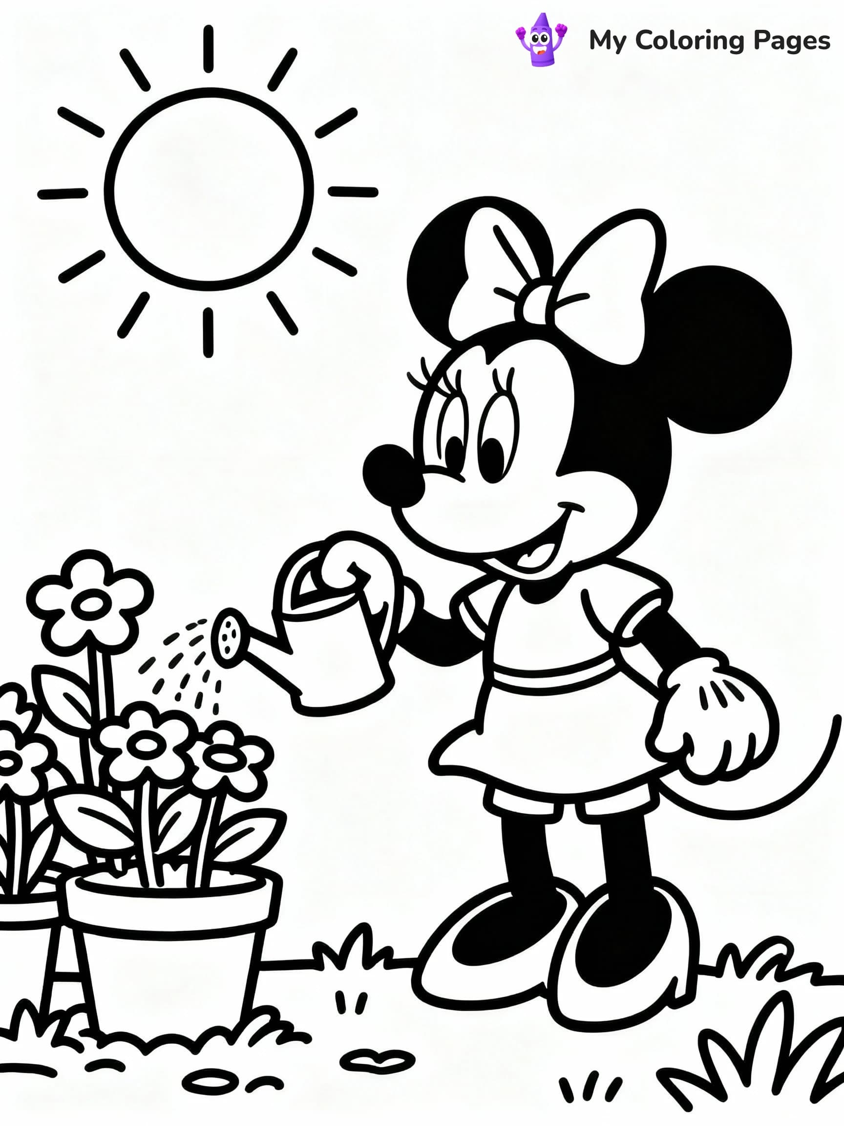 Minnie Mouse Coloring Pages - 18