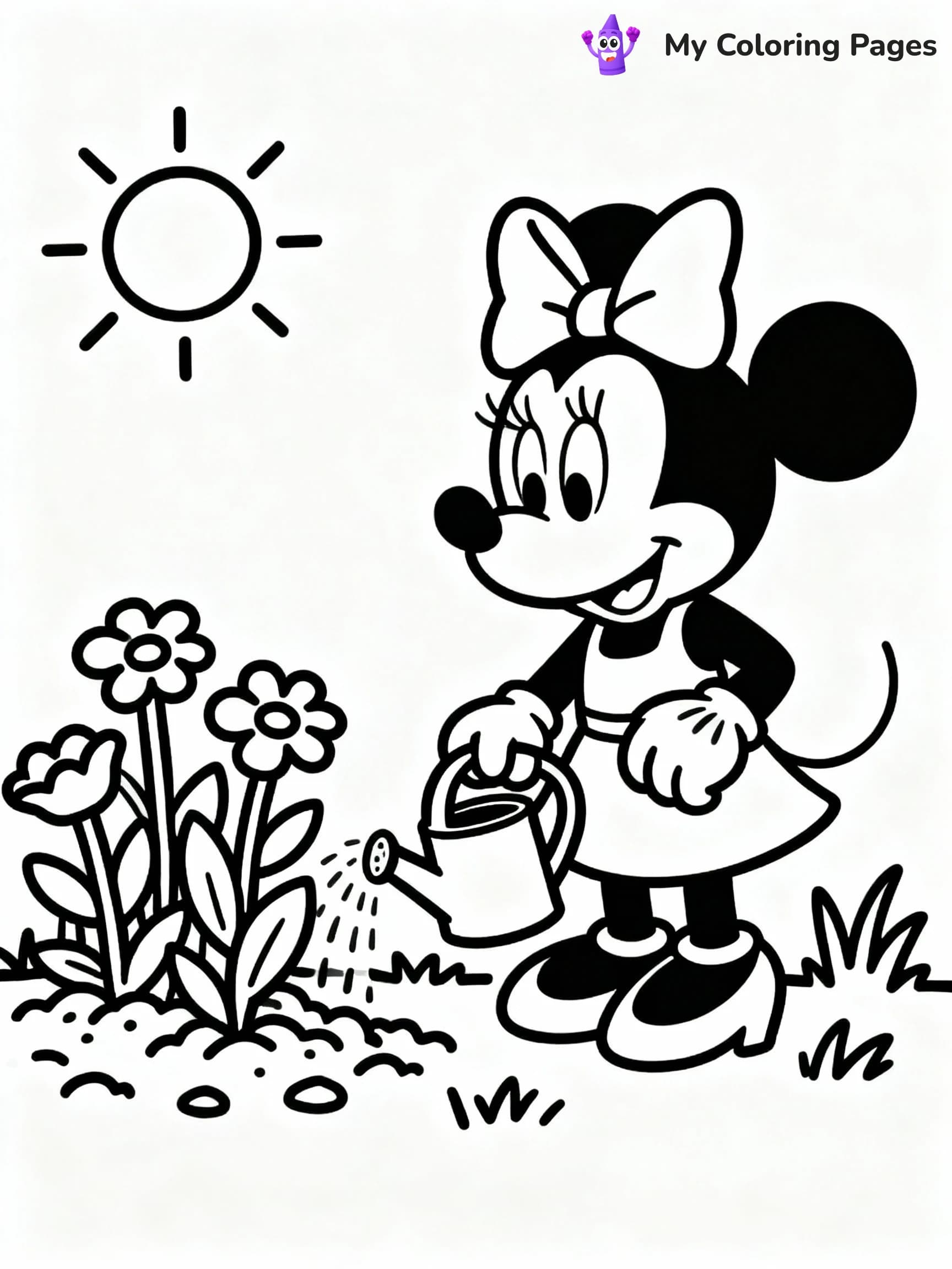 Minnie Mouse Coloring Pages - 17