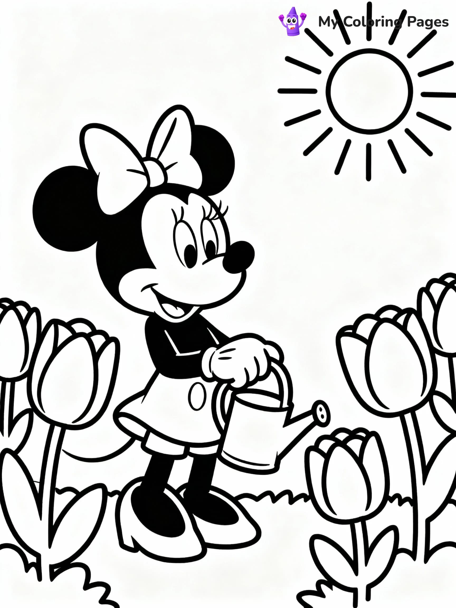 Minnie Mouse Coloring Pages - 16