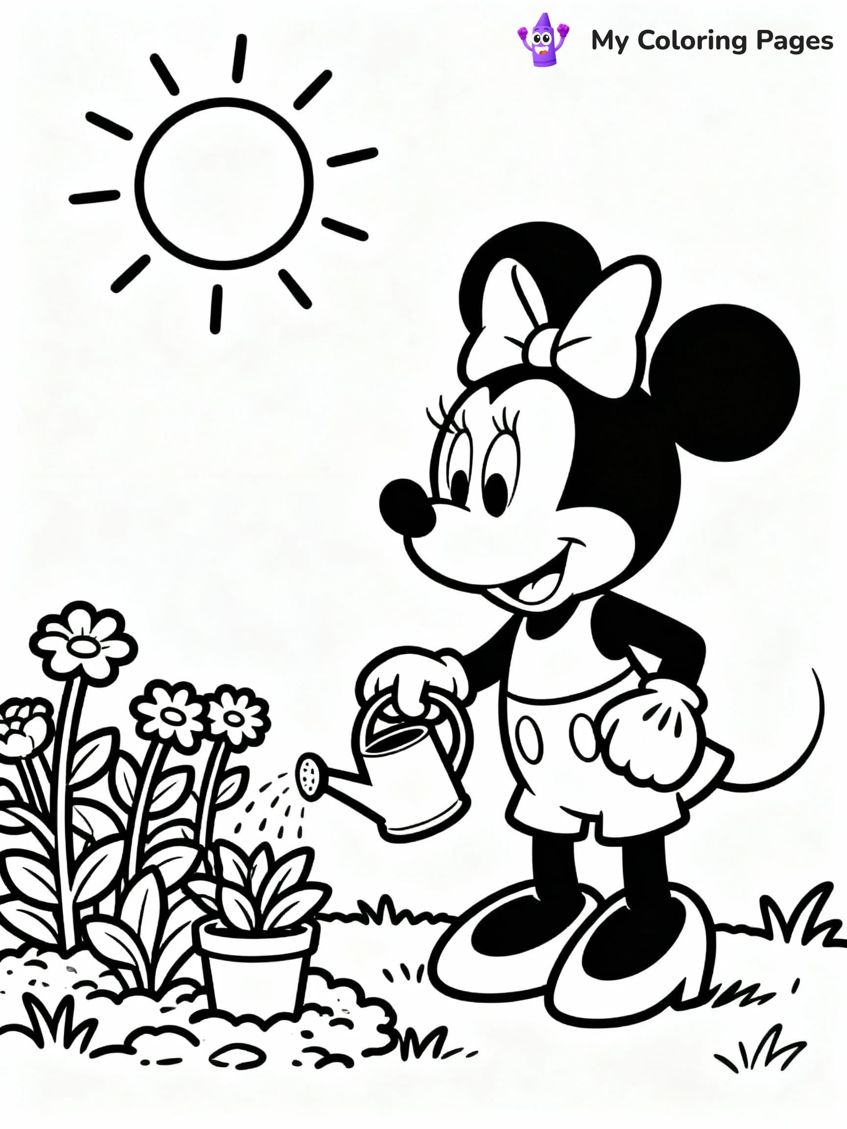 Minnie Mouse Coloring Pages - 15