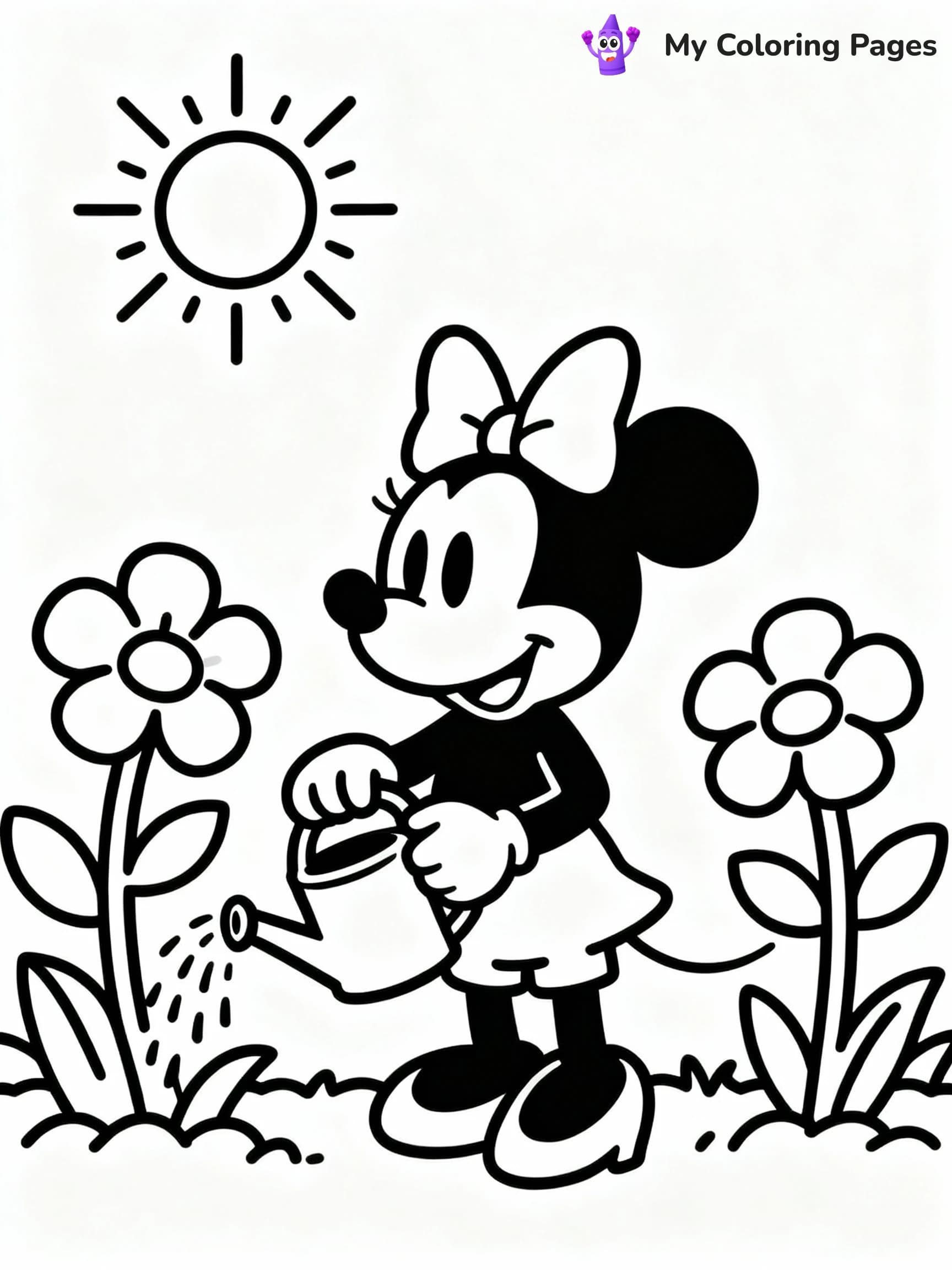 Minnie Mouse Coloring Pages - 14