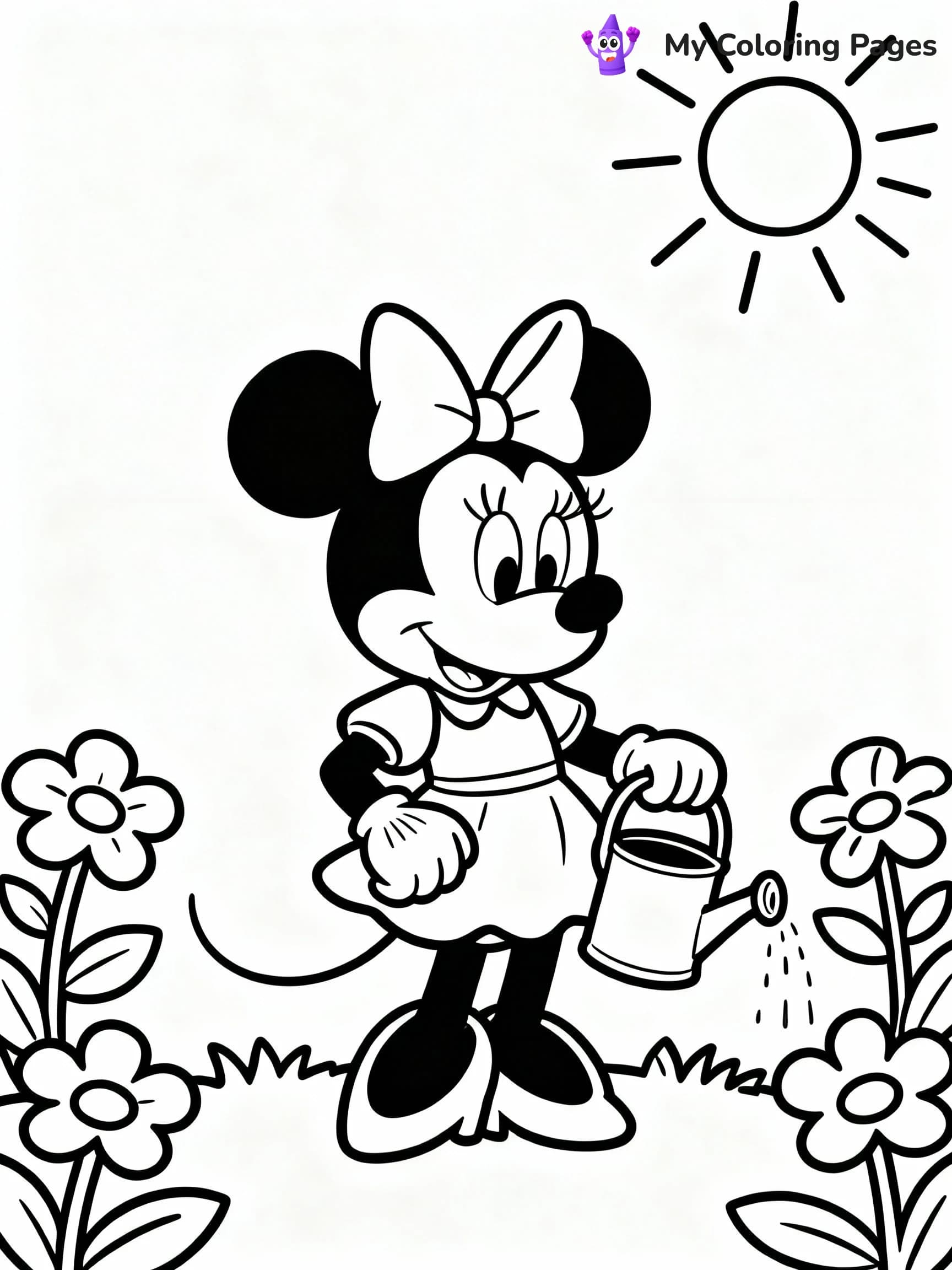 Minnie Mouse Coloring Pages - 13
