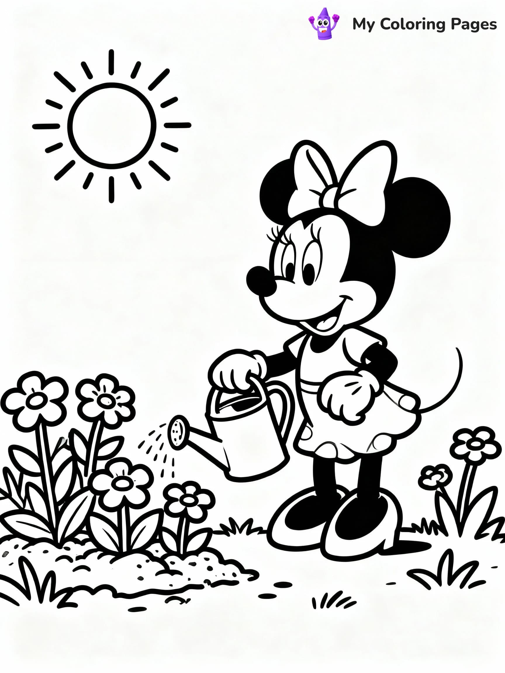 Minnie Mouse Coloring Pages - 12