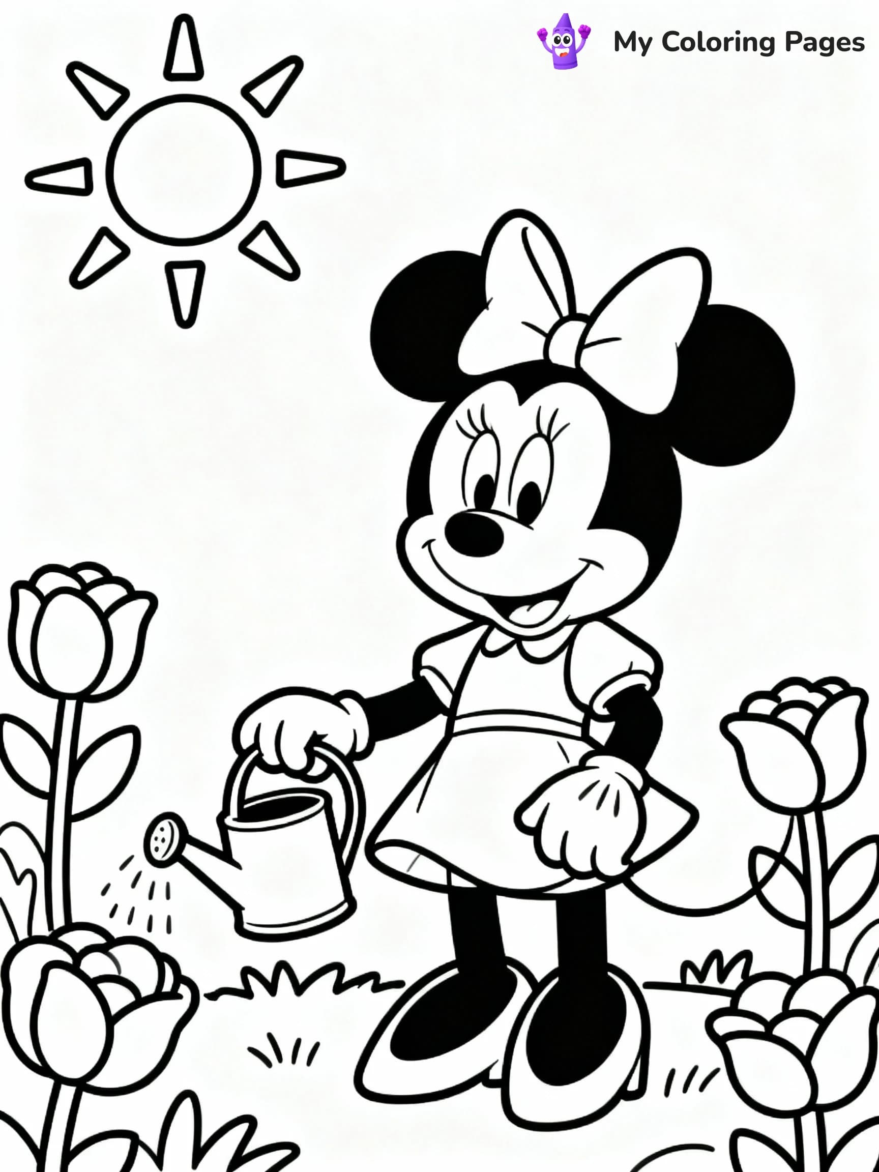 Minnie Mouse Coloring Pages - 11
