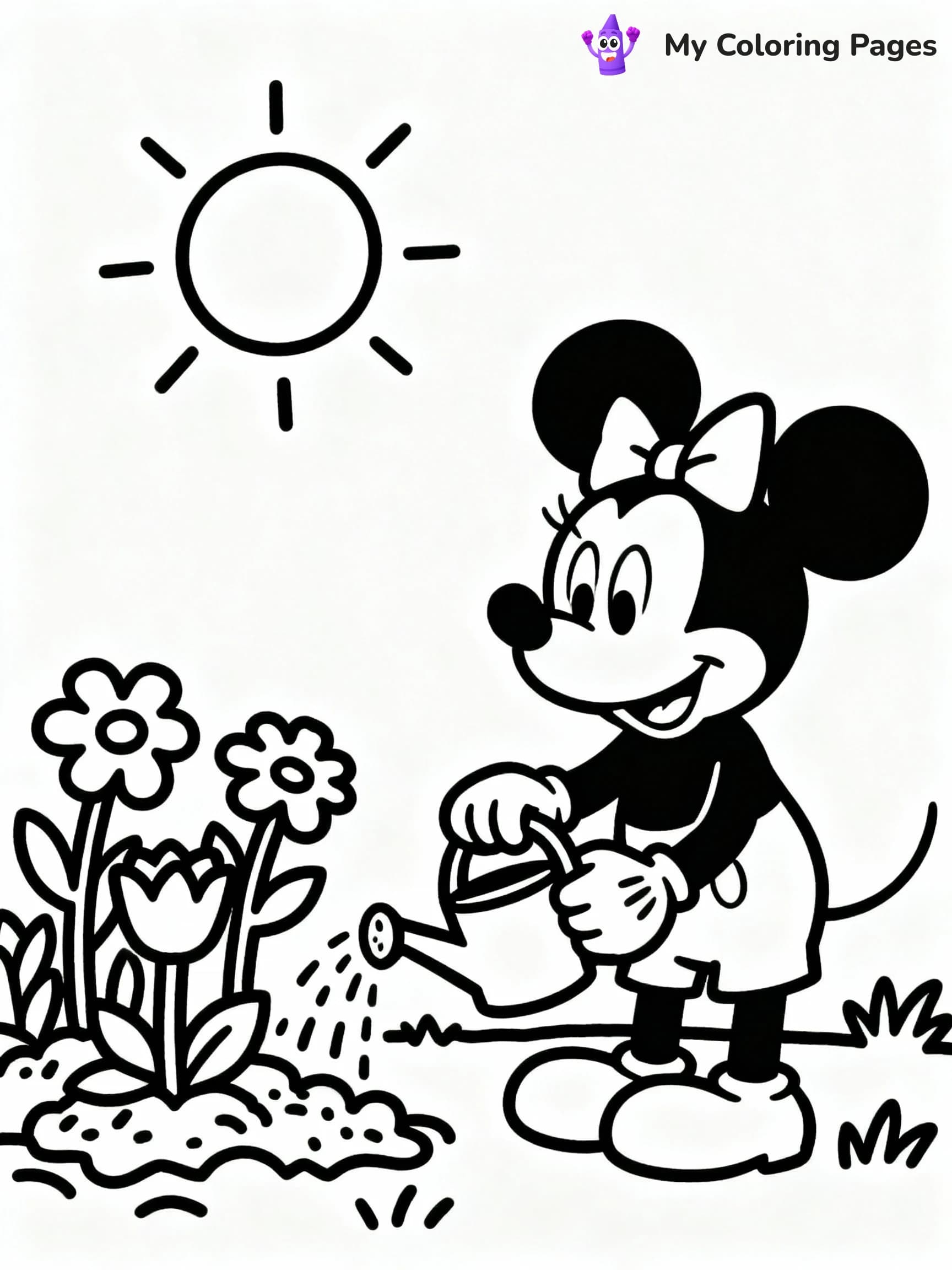 Minnie Mouse Coloring Pages - 10