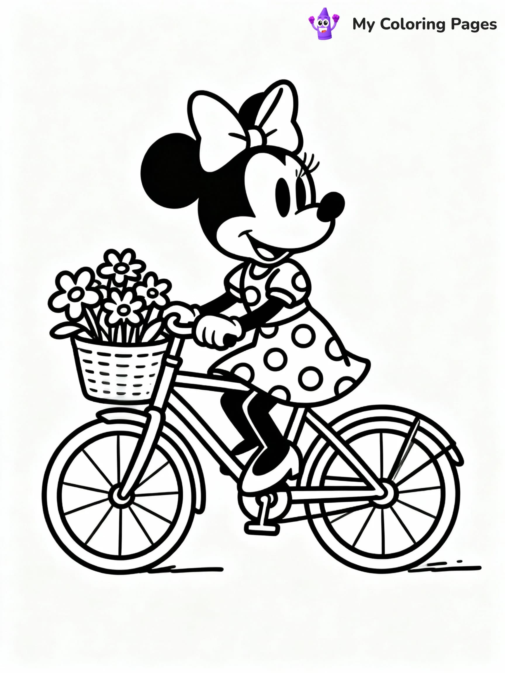 Minnie Mouse Coloring Pages - 9