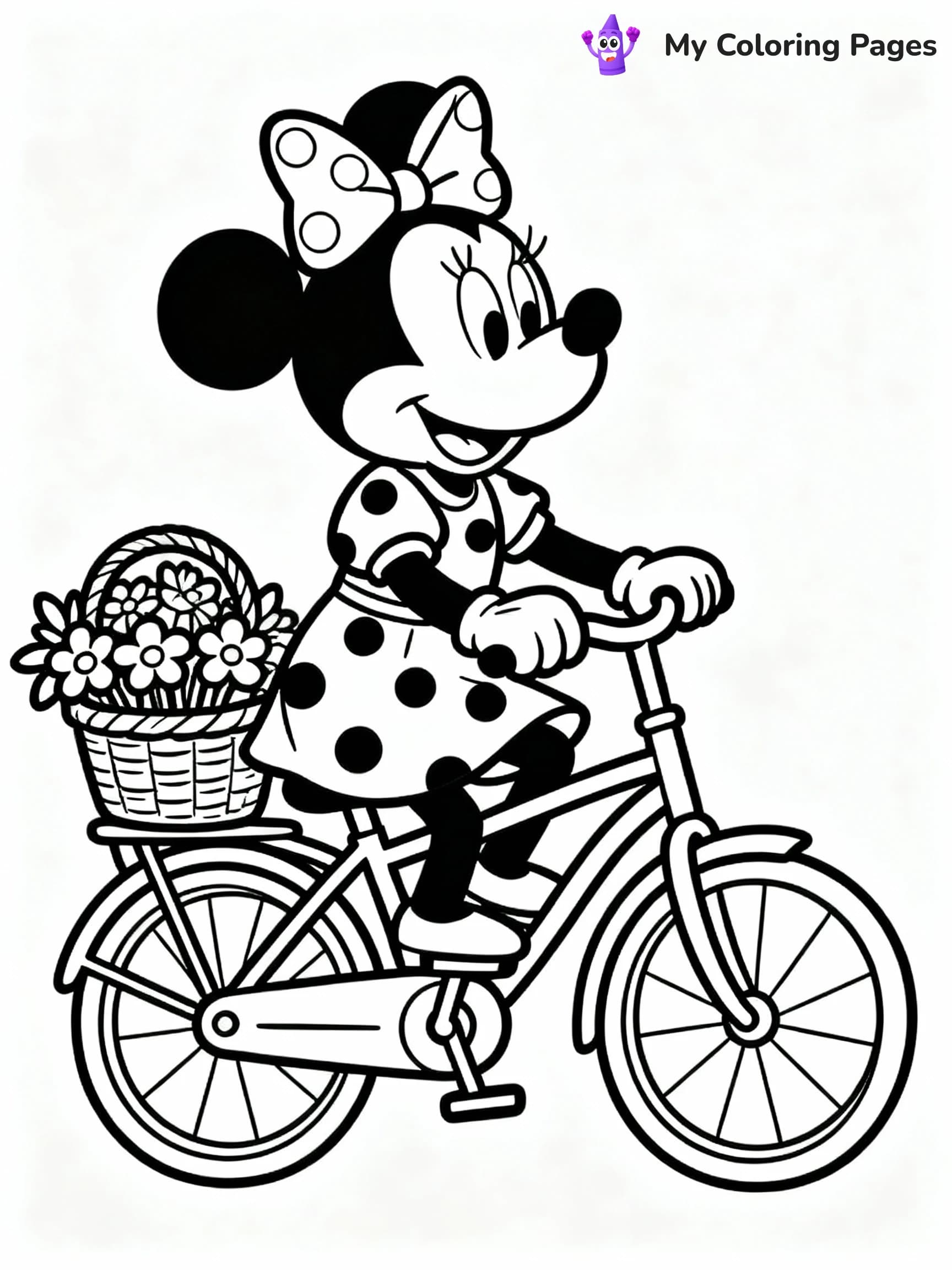 Minnie Mouse Coloring Pages - 8