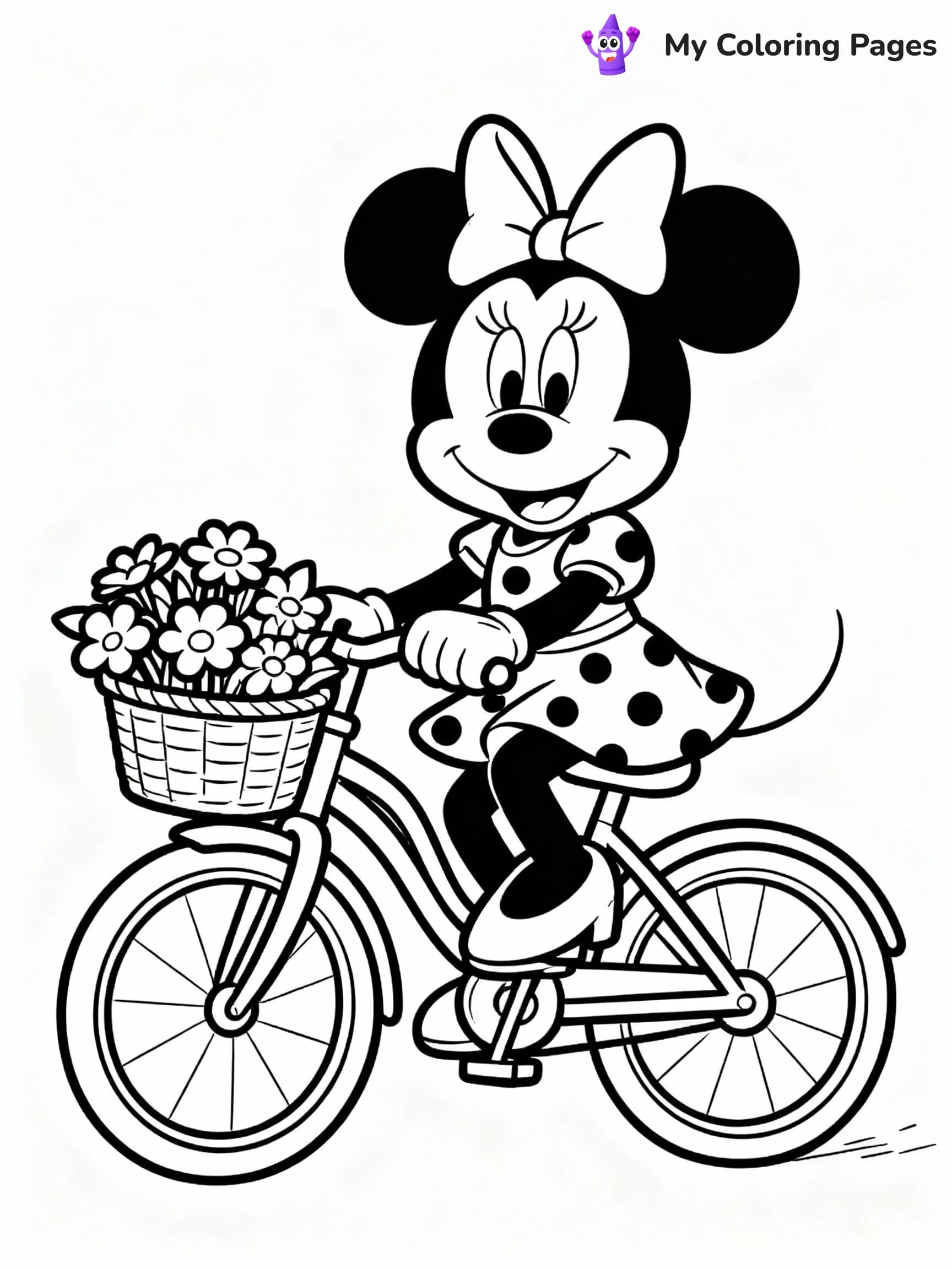 Minnie Mouse Coloring Pages - 7
