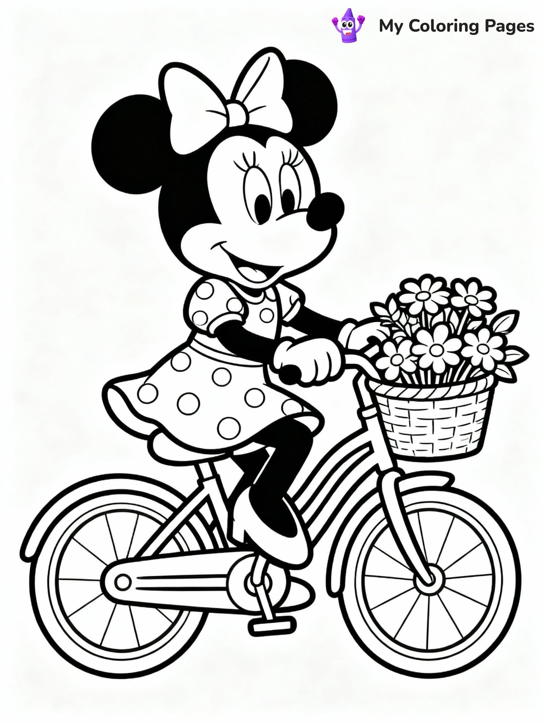 Minnie Mouse Coloring Pages - 6