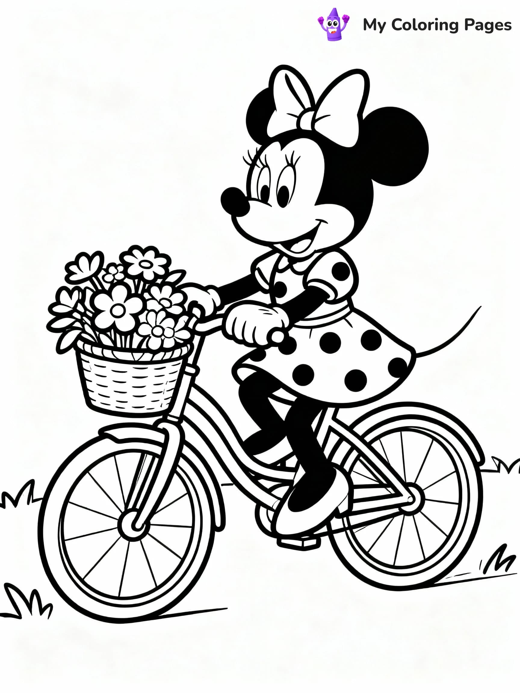 Minnie Mouse Coloring Pages - 4