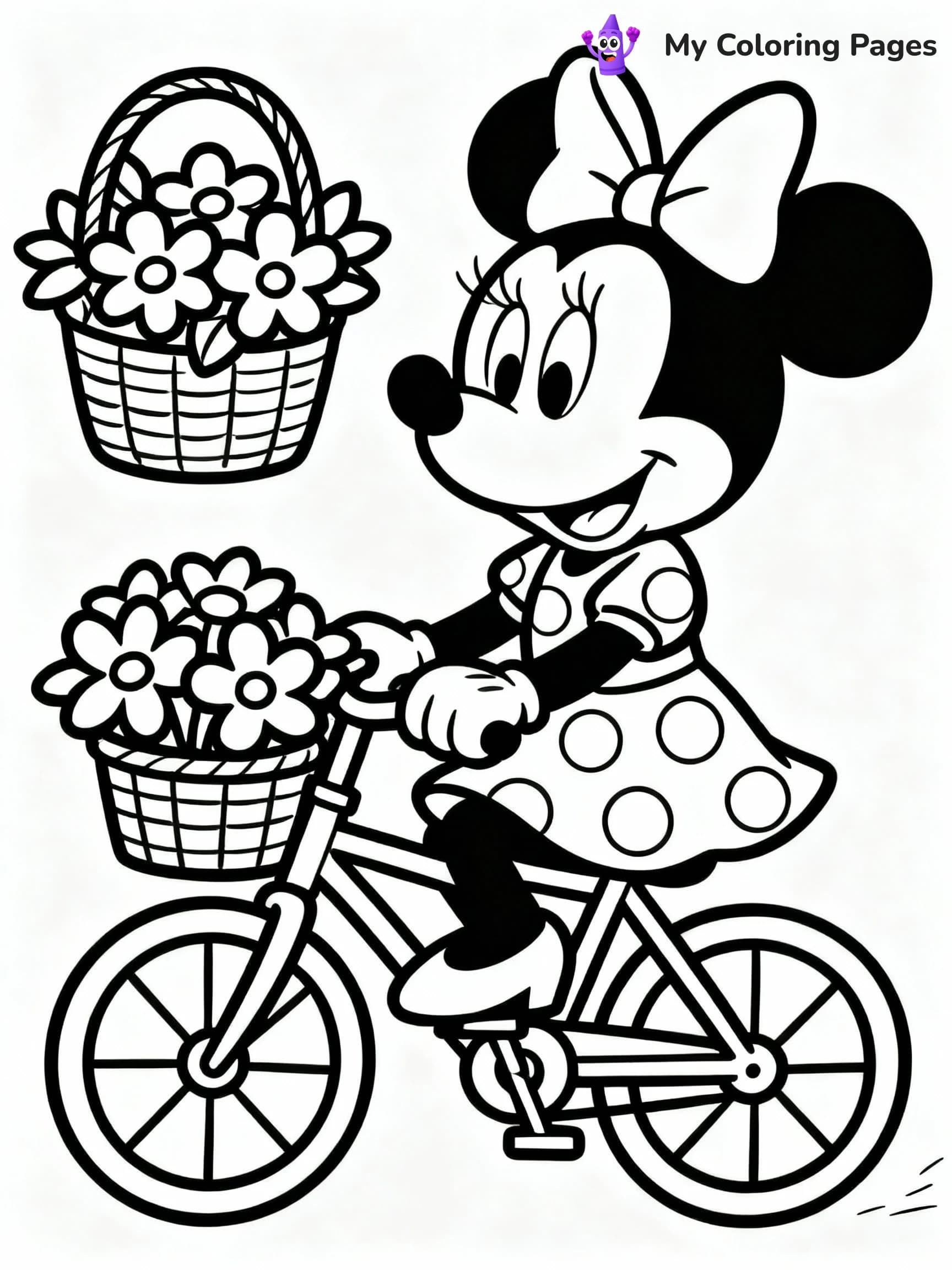 Minnie Mouse Coloring Pages - 3
