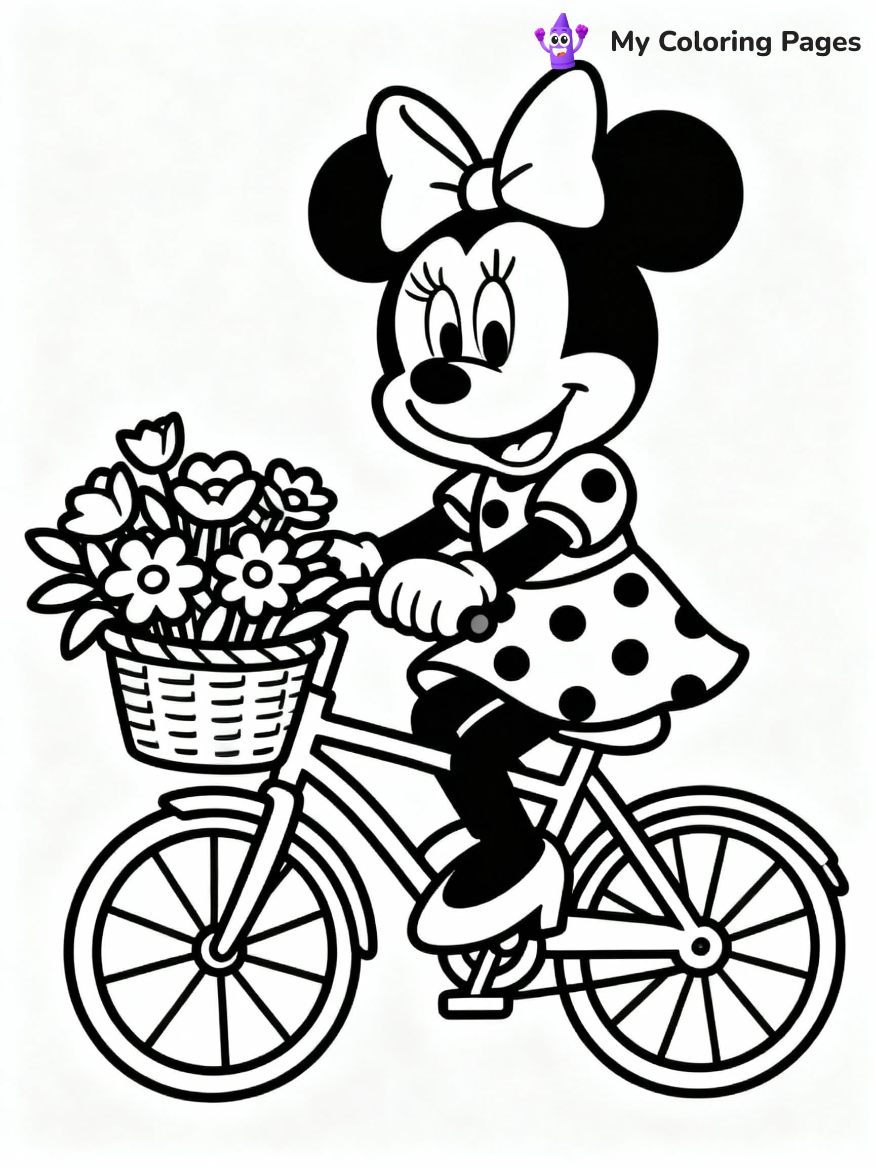 Minnie Mouse Coloring Pages - 2