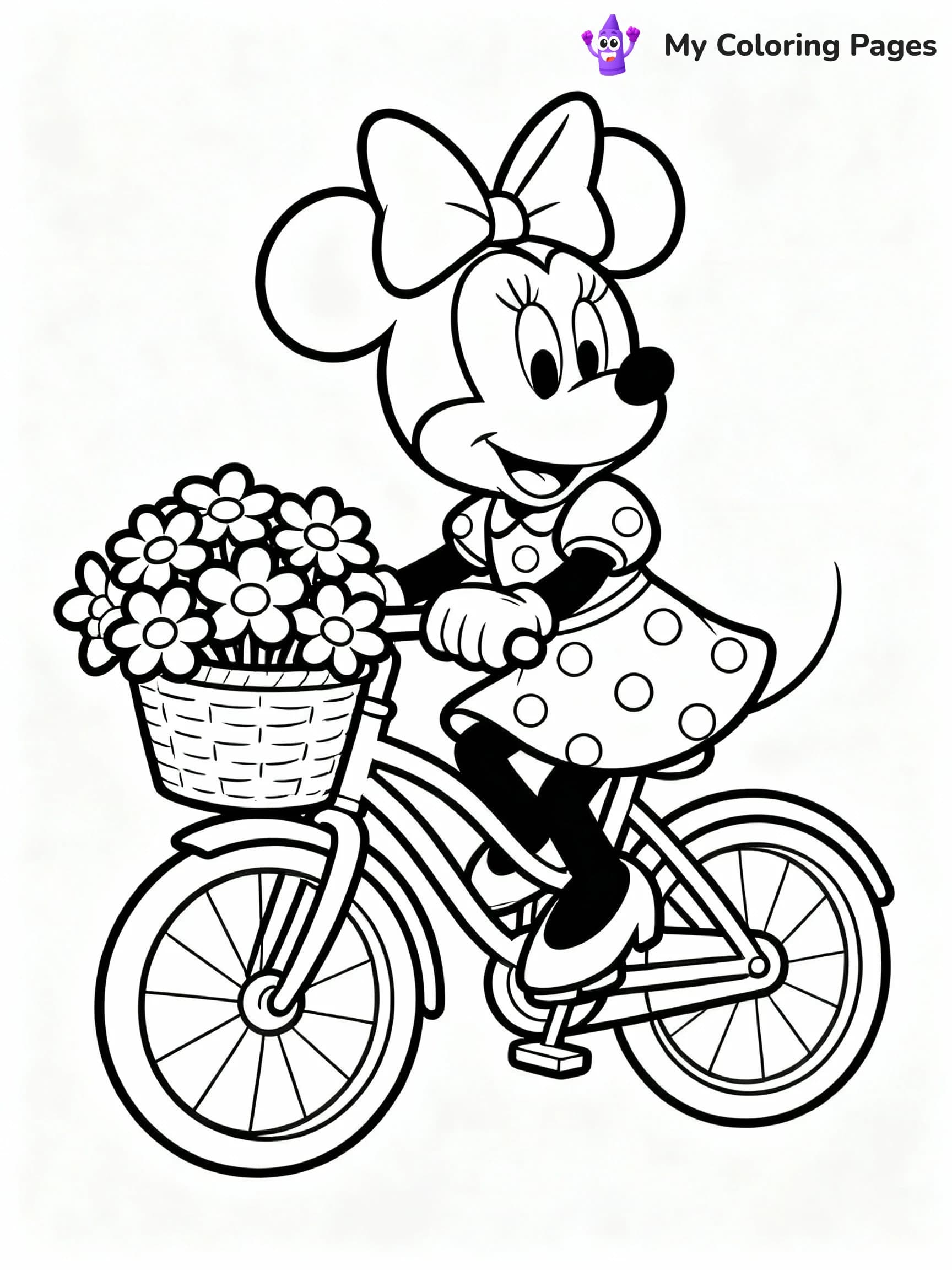 Minnie Mouse Coloring Pages - 1