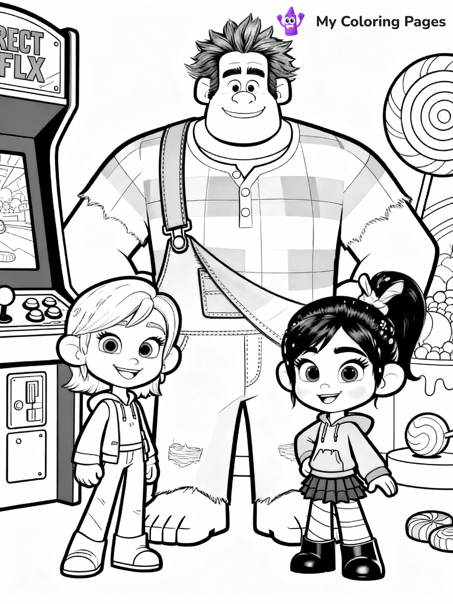 Wreck It Ralph Coloring Pages - 13