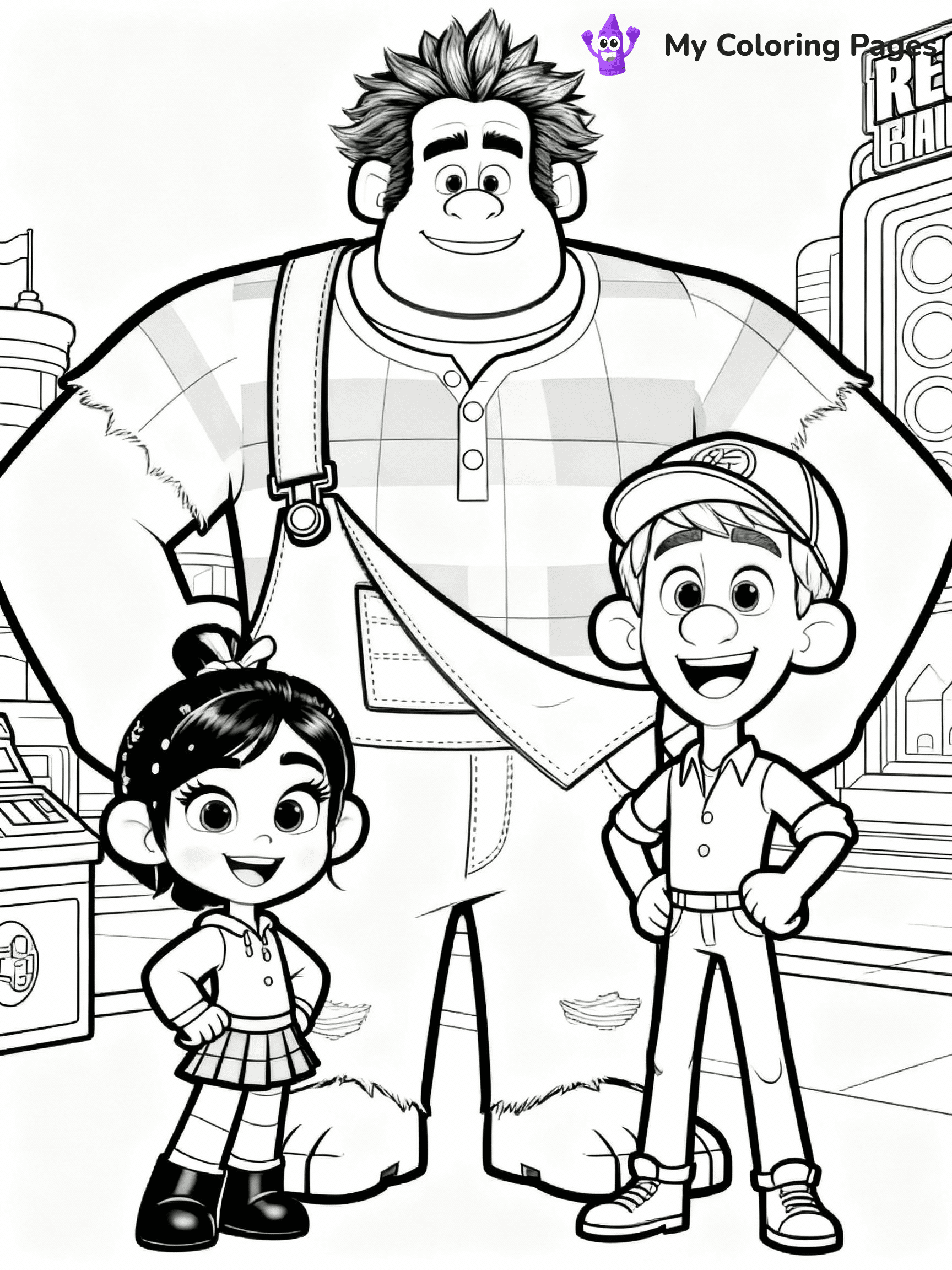 Wreck It Ralph Coloring Pages - 12
