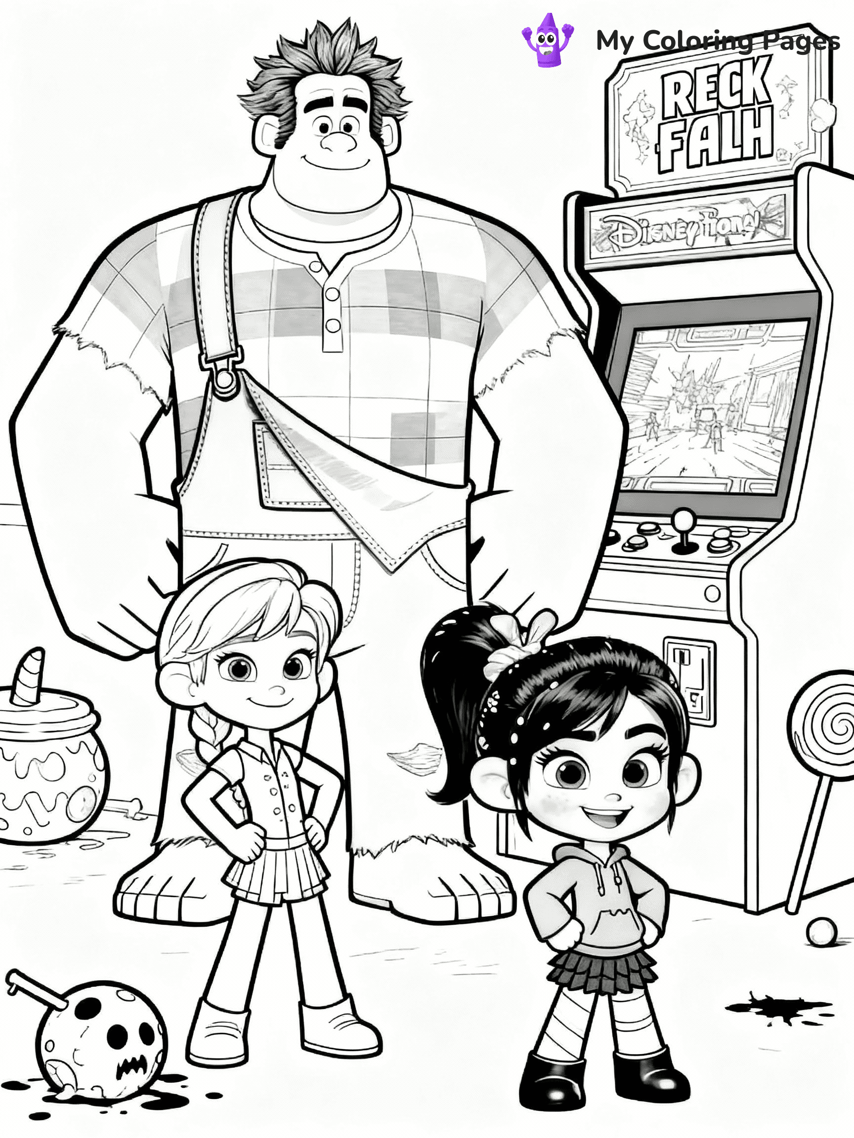 Wreck It Ralph Coloring Pages - 3