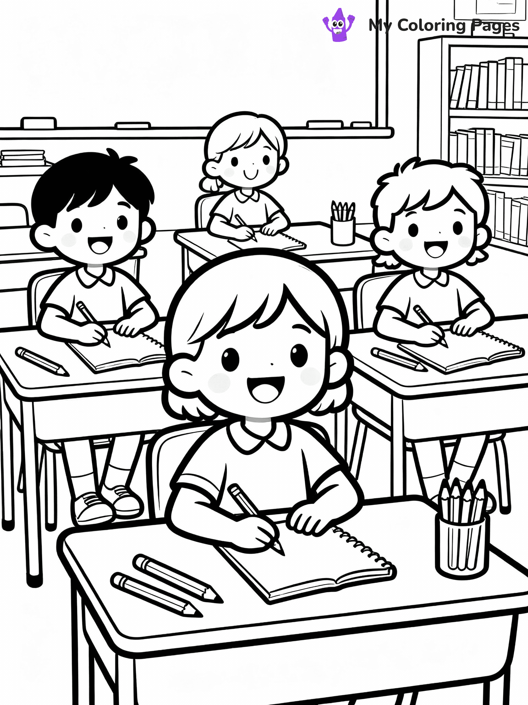 First Day Of School Coloring Pages - 24