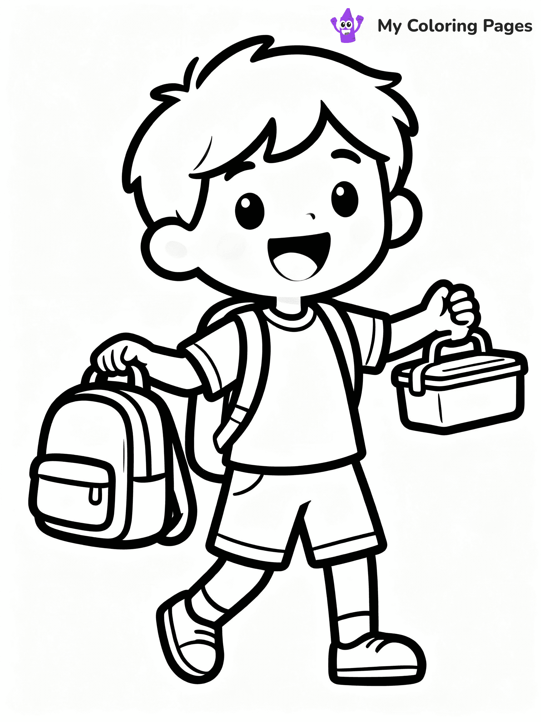 First Day Of School Coloring Pages - 11