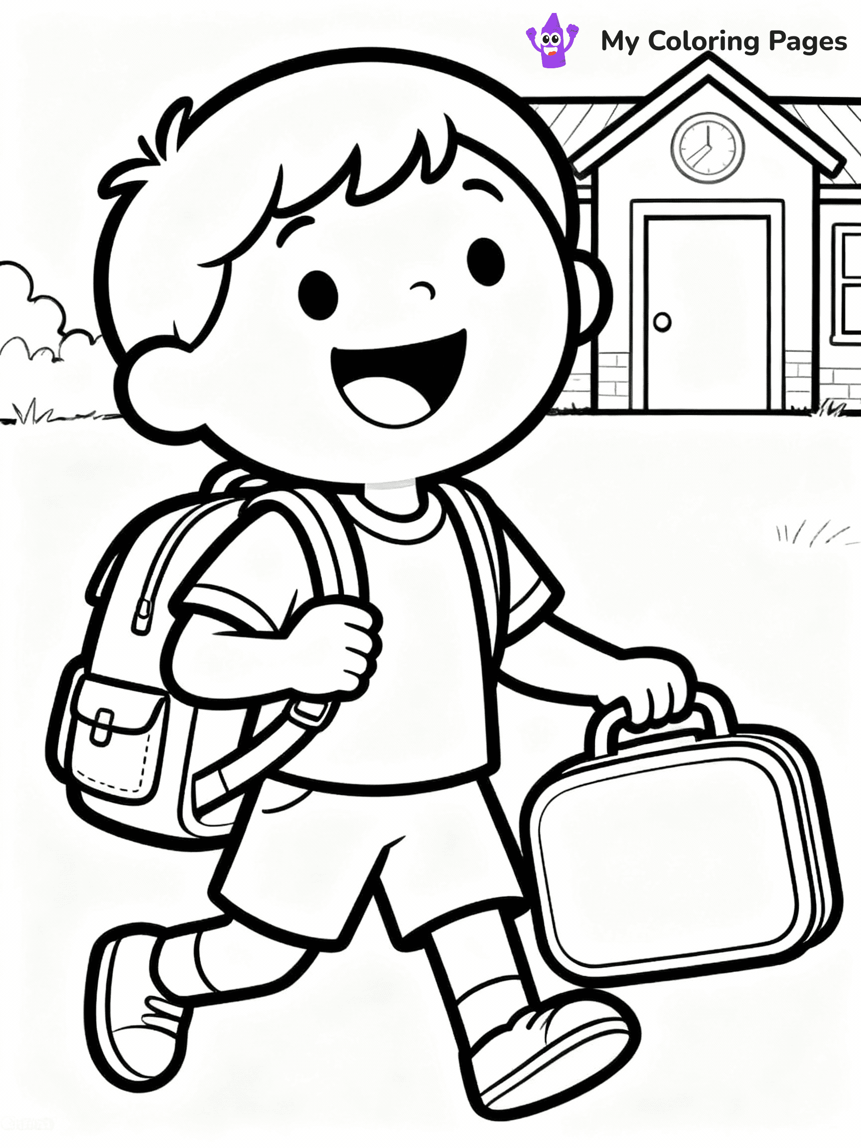 First Day Of School Coloring Pages - 9
