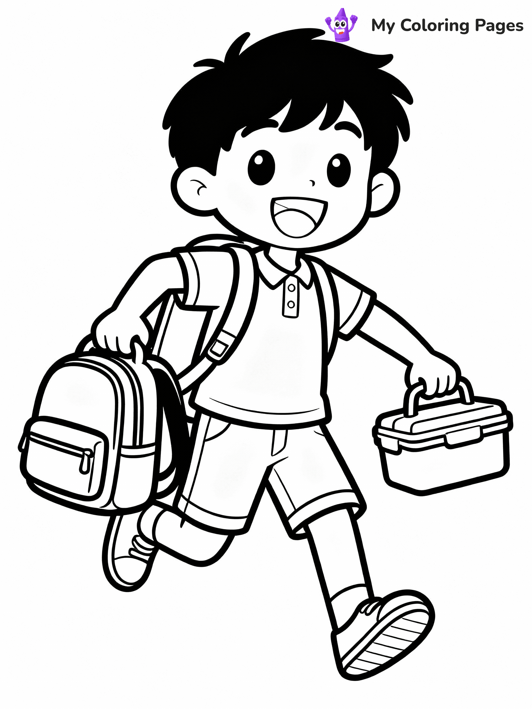 First Day Of School Coloring Pages - 4