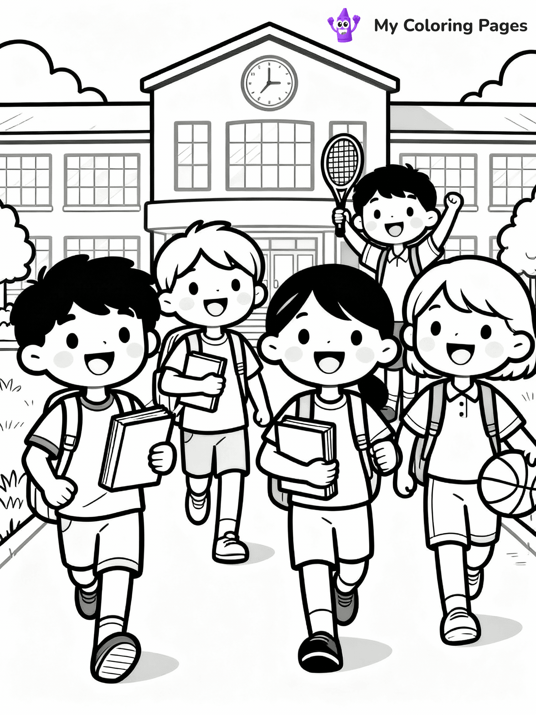 First Day Of School Coloring Pages - 3