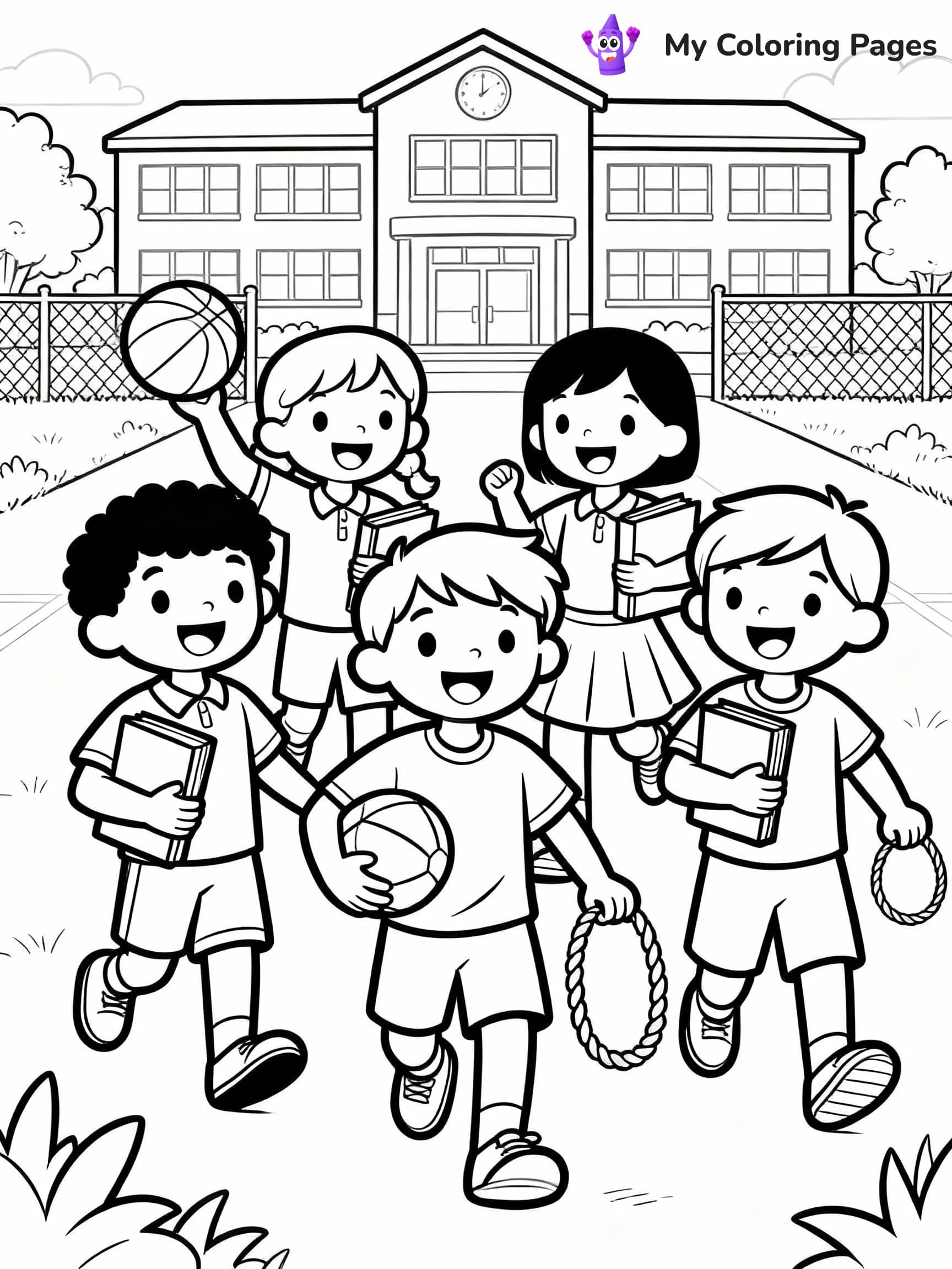 First Day Of School Coloring Pages - 2