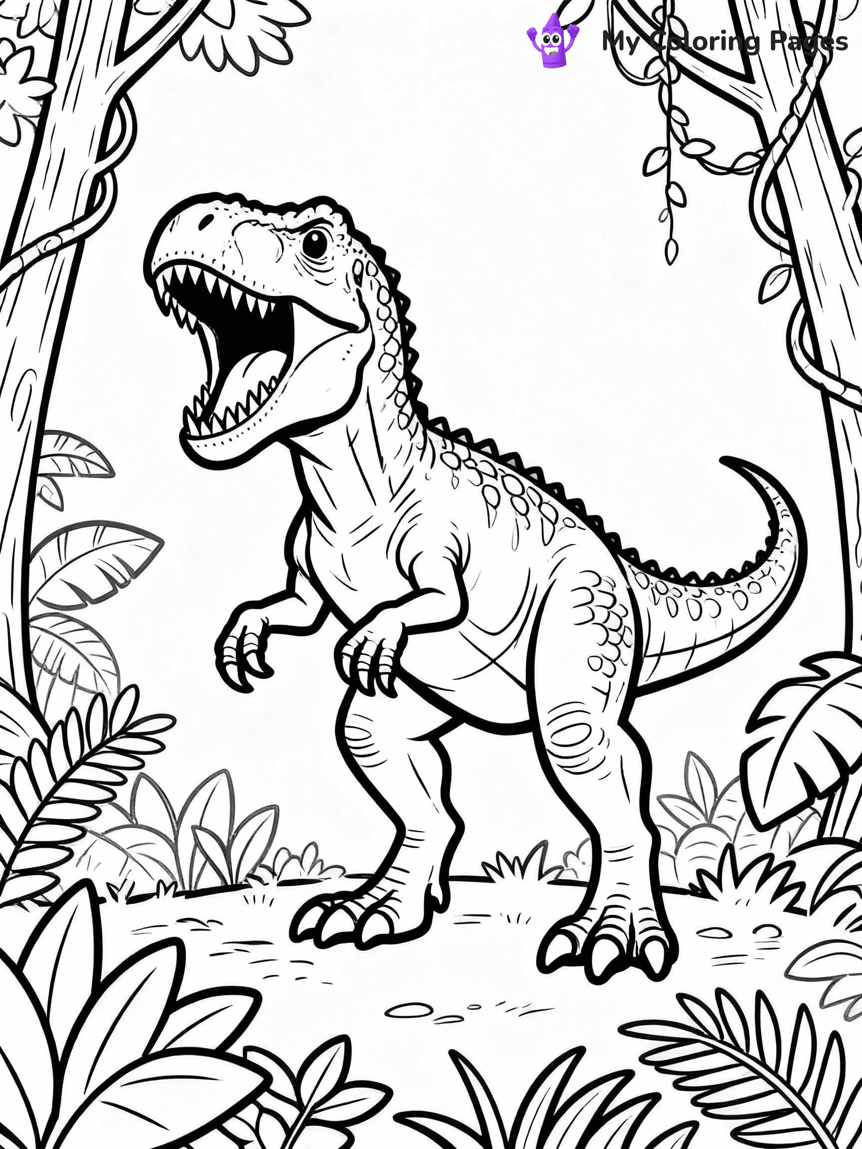 T Rex Coloring Pages - 29