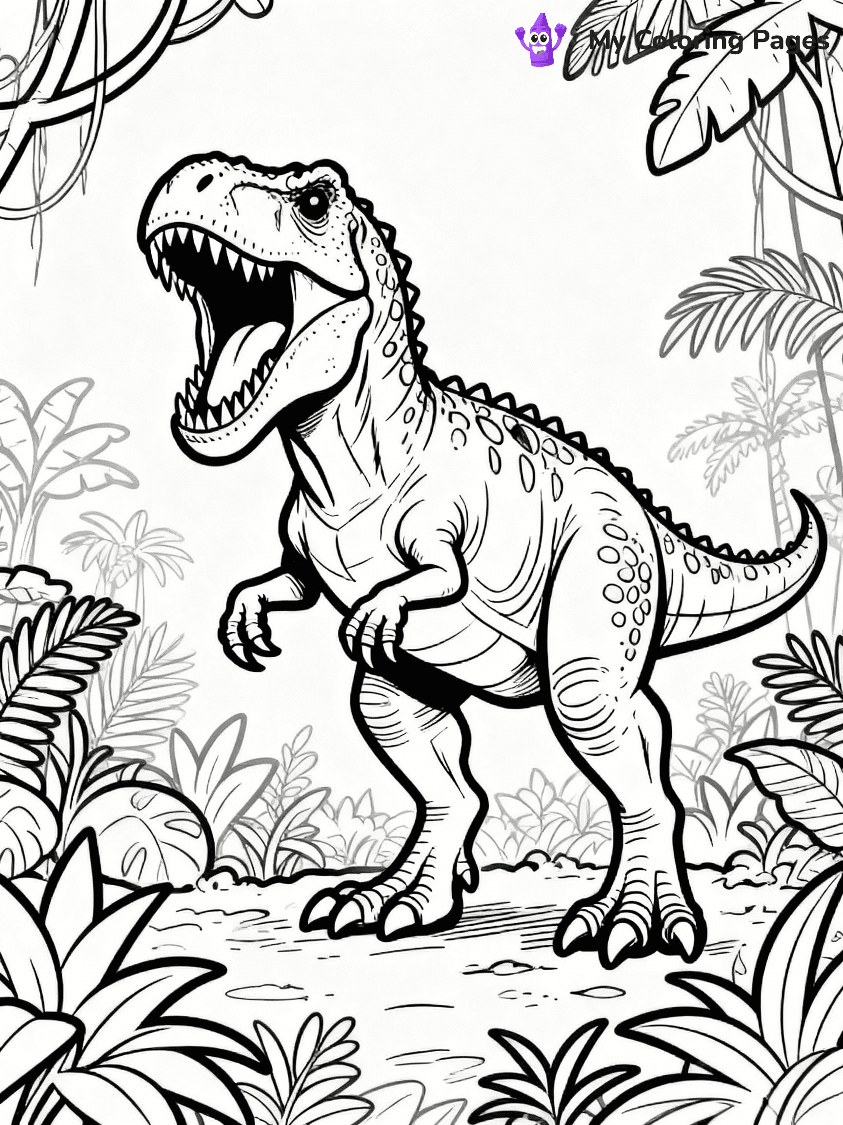T Rex Coloring Pages - 28