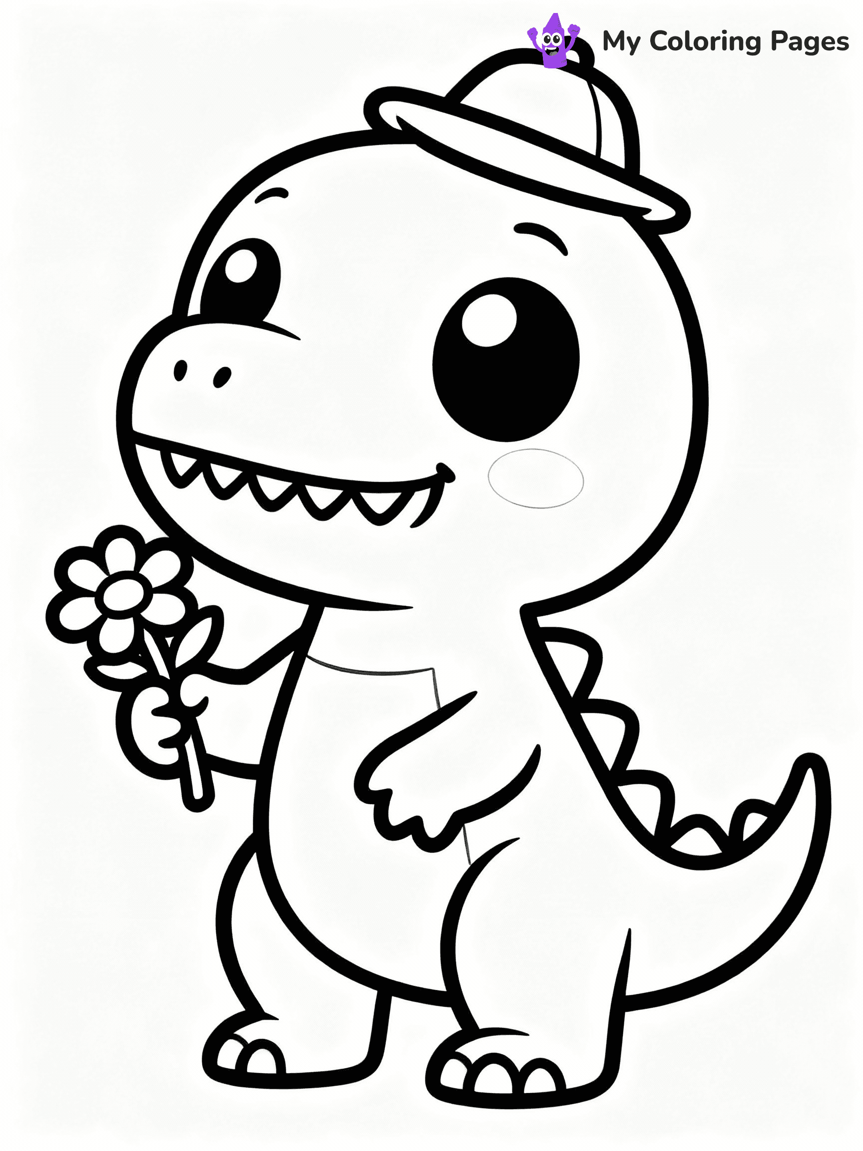 T Rex Coloring Pages - 25